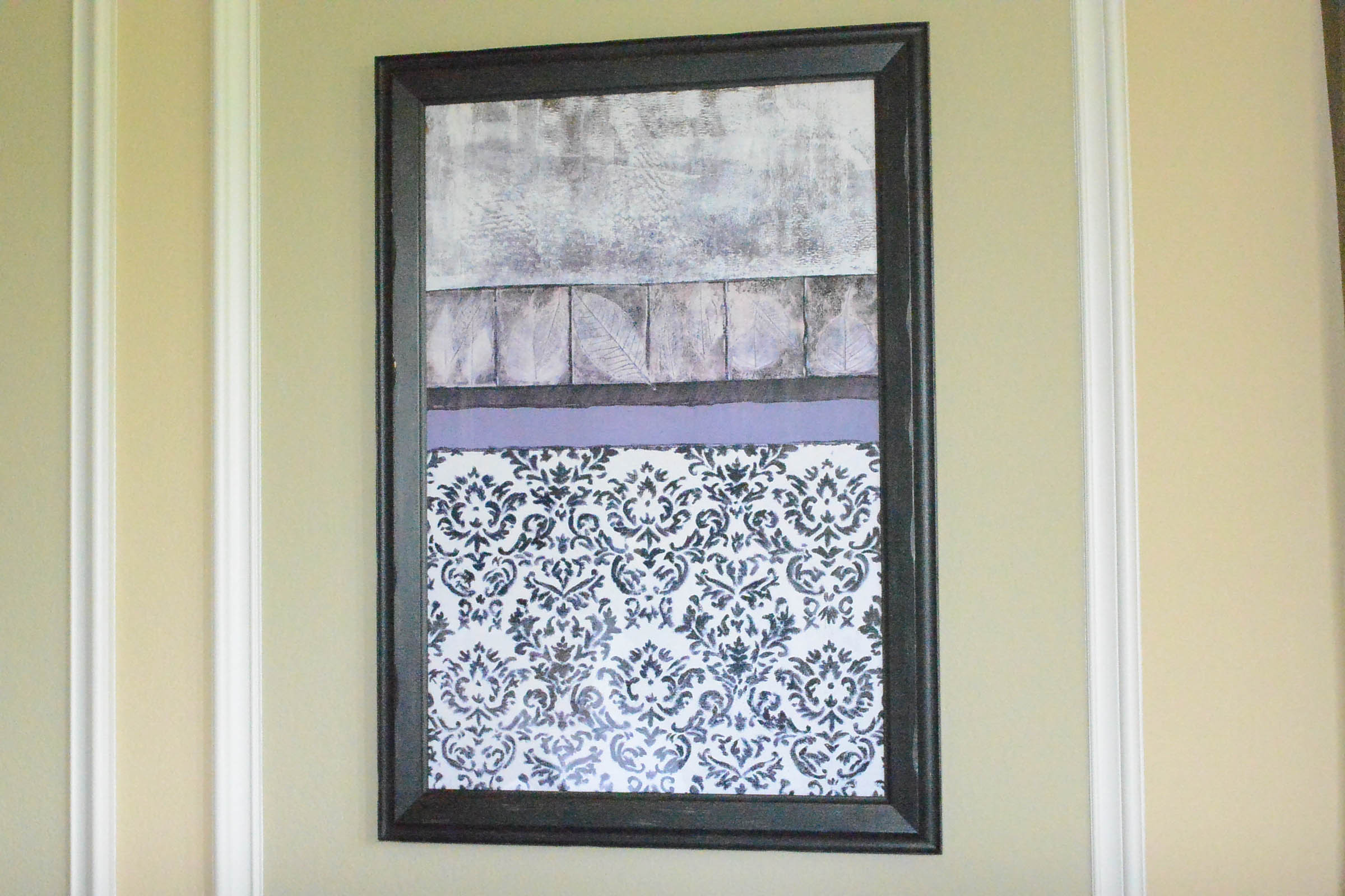 Pair of Framed Prints of Leaves and Floral Motif