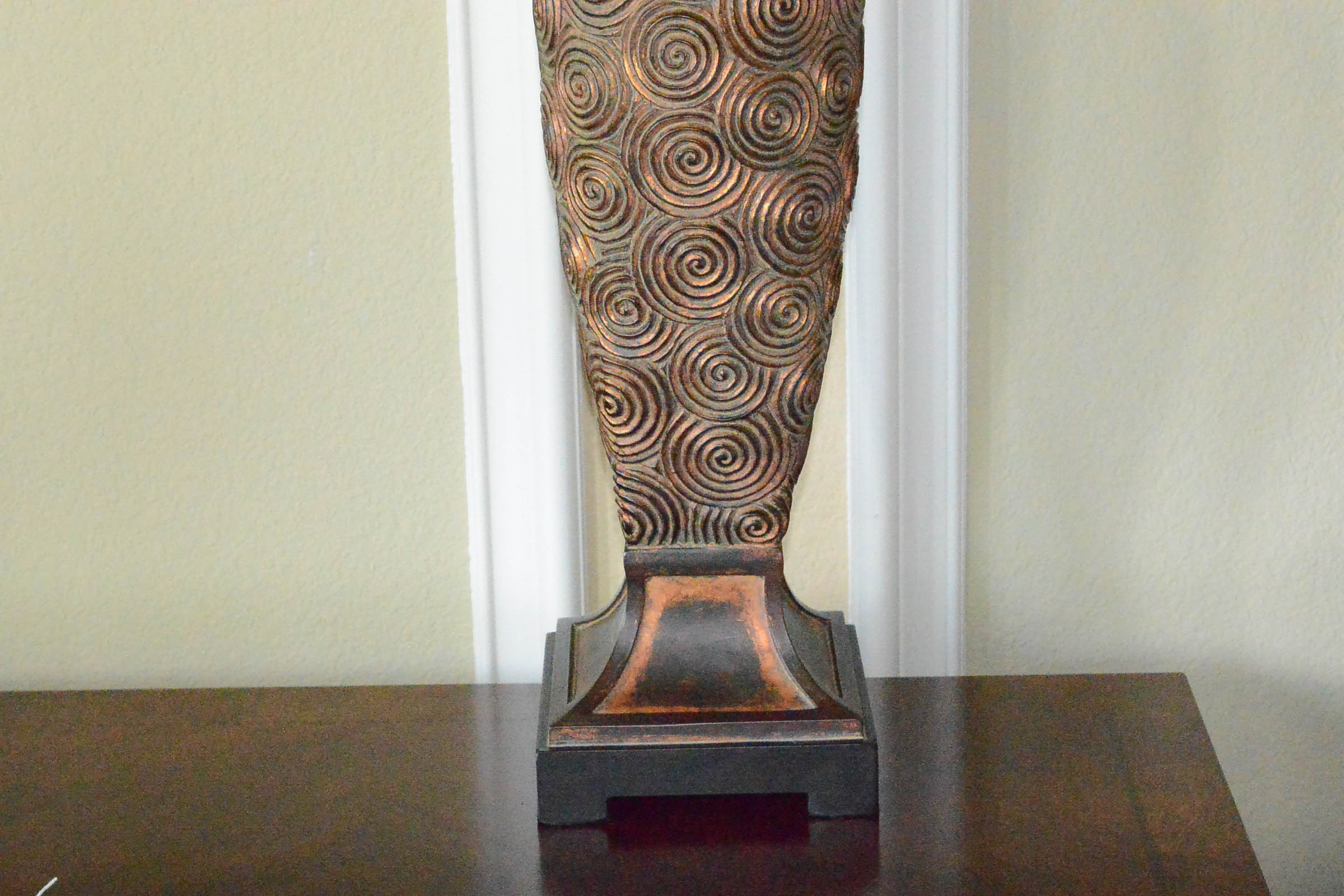 Pair of Matching Lamps with Swirl Designs