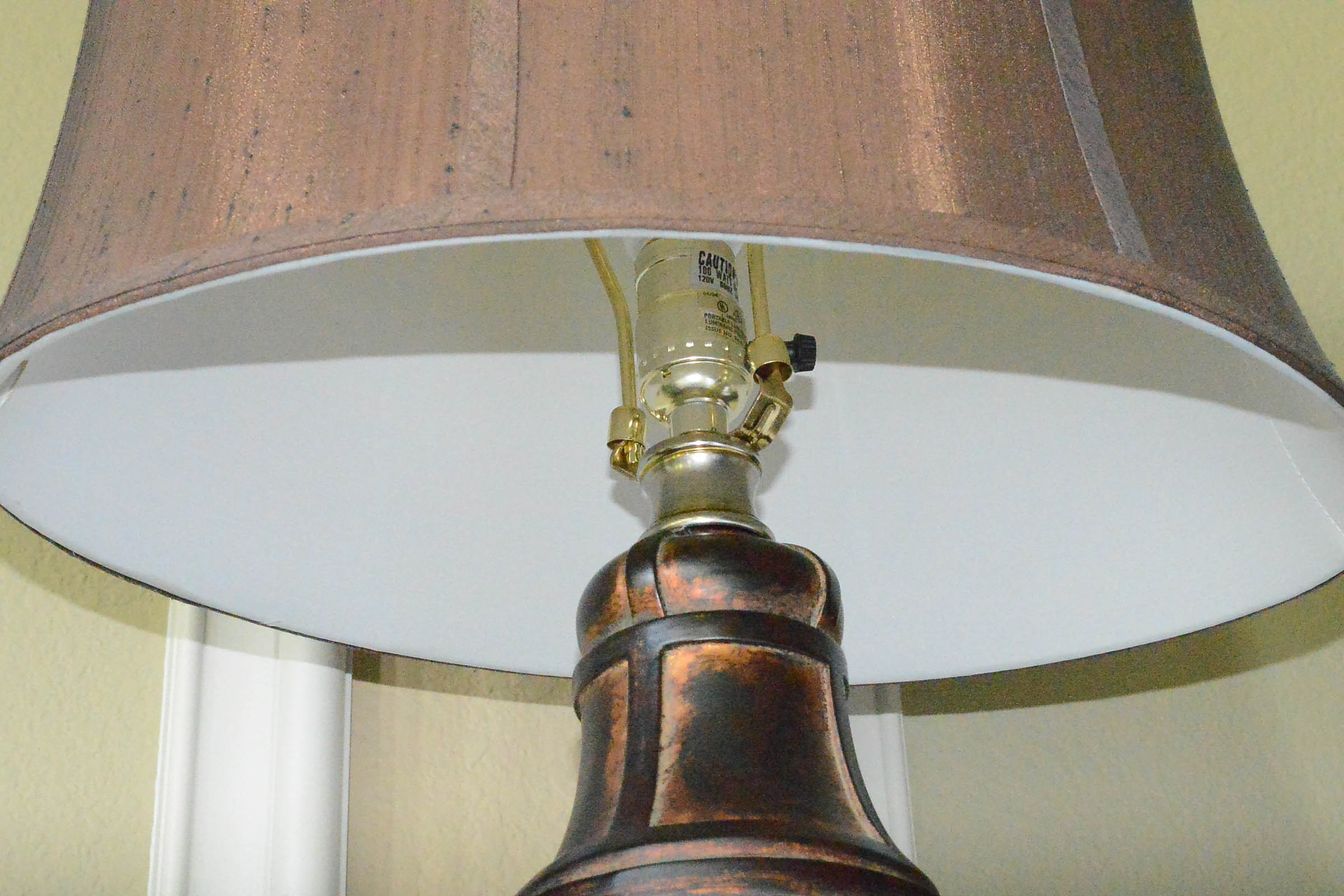 Pair of Matching Lamps with Swirl Designs