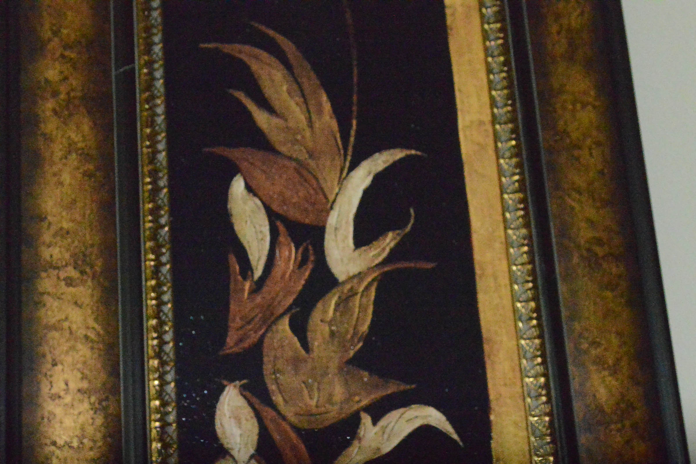 Pair of Decorative Leaf Pictures