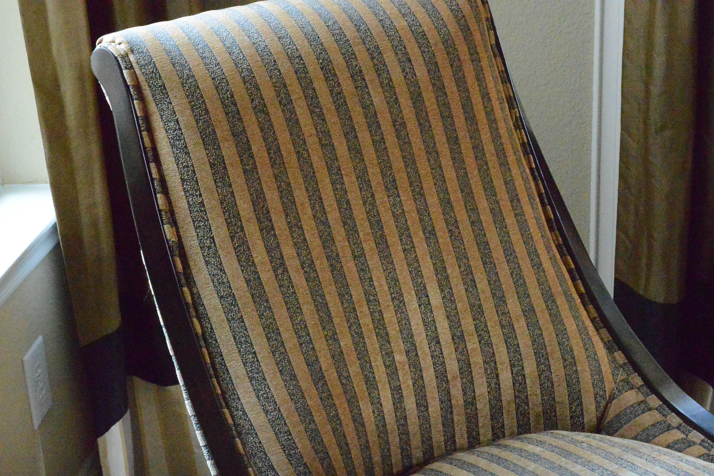 Striped Accent Chair