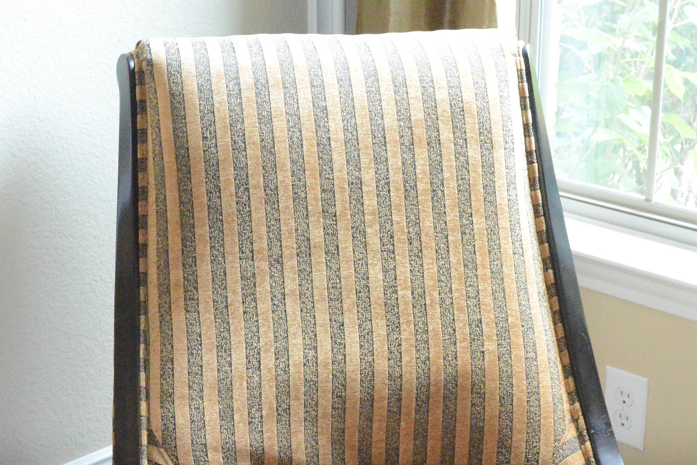Striped Accent Chair