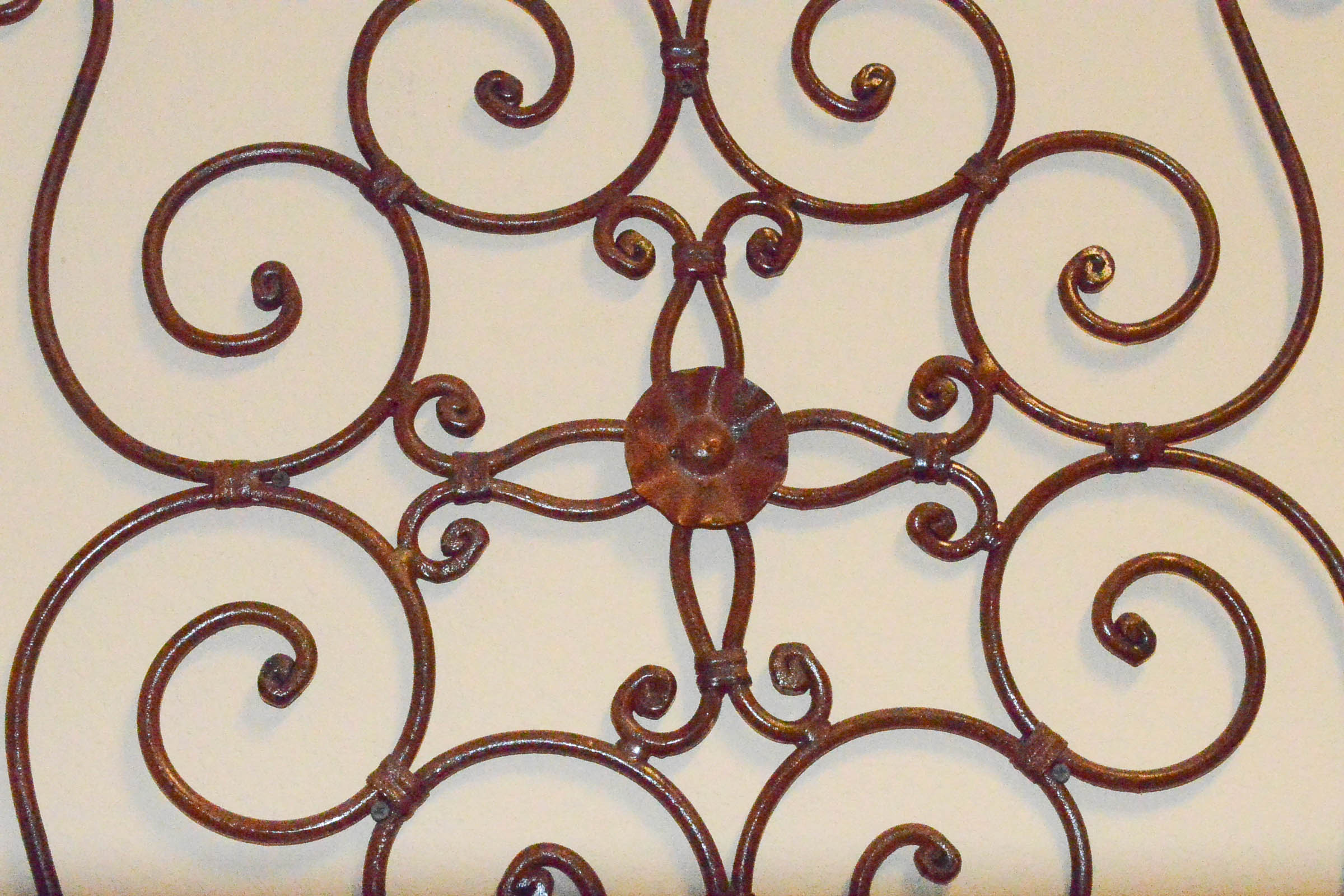 Pair of Wrought Metal Wall Hangings