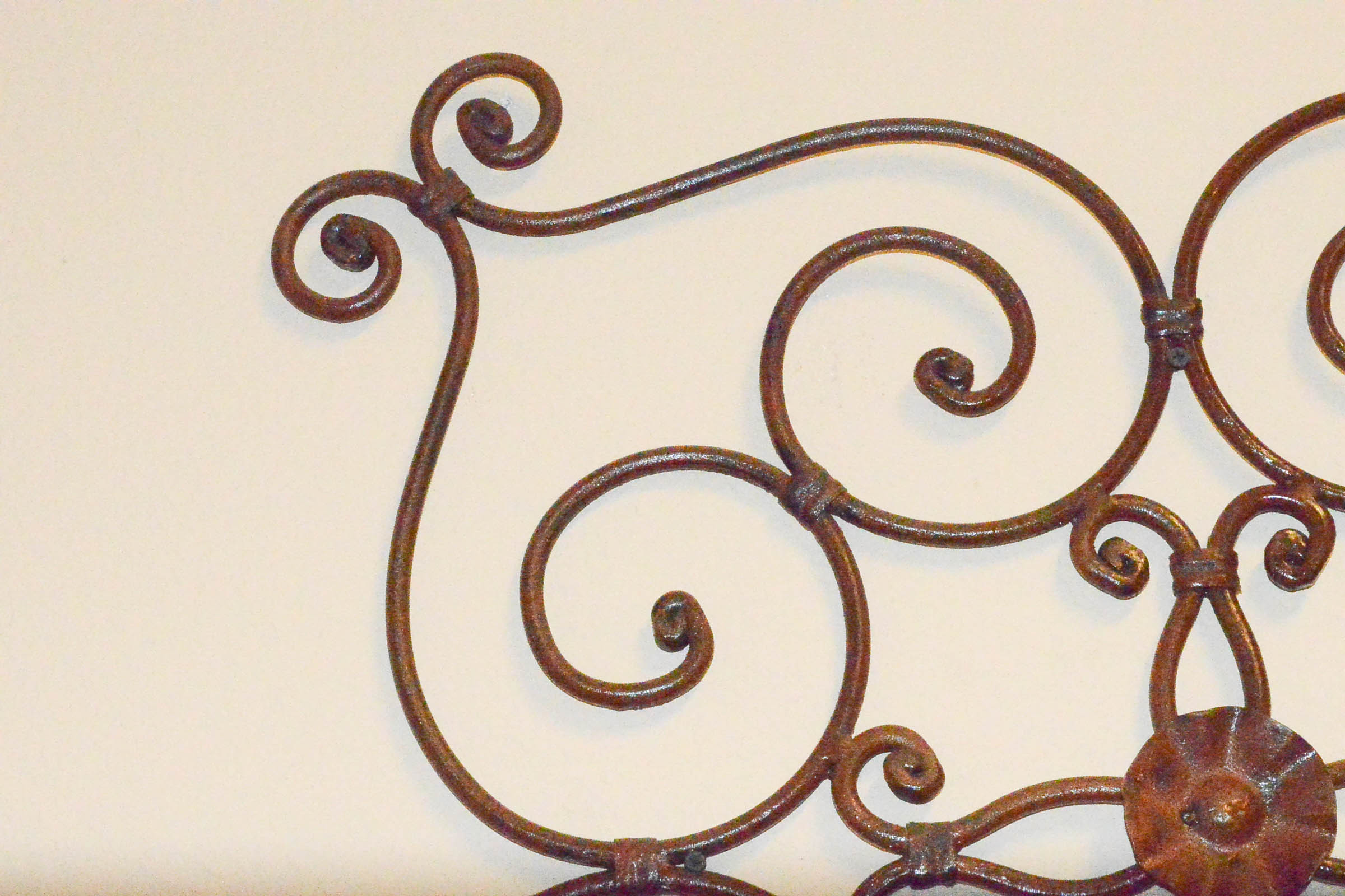 Pair of Wrought Metal Wall Hangings