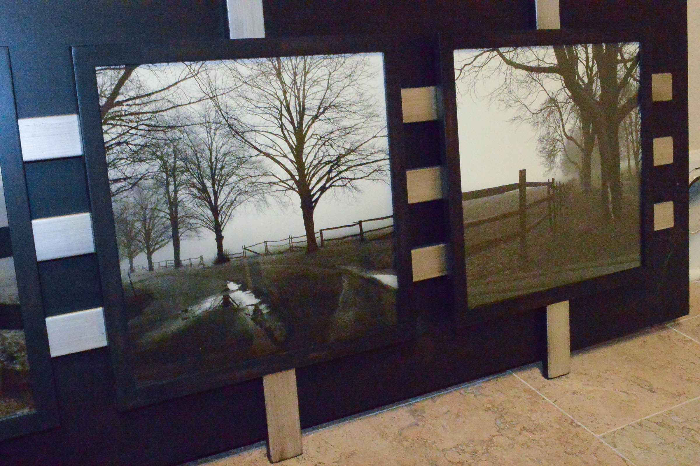 Black and White Photographic Print Triptych