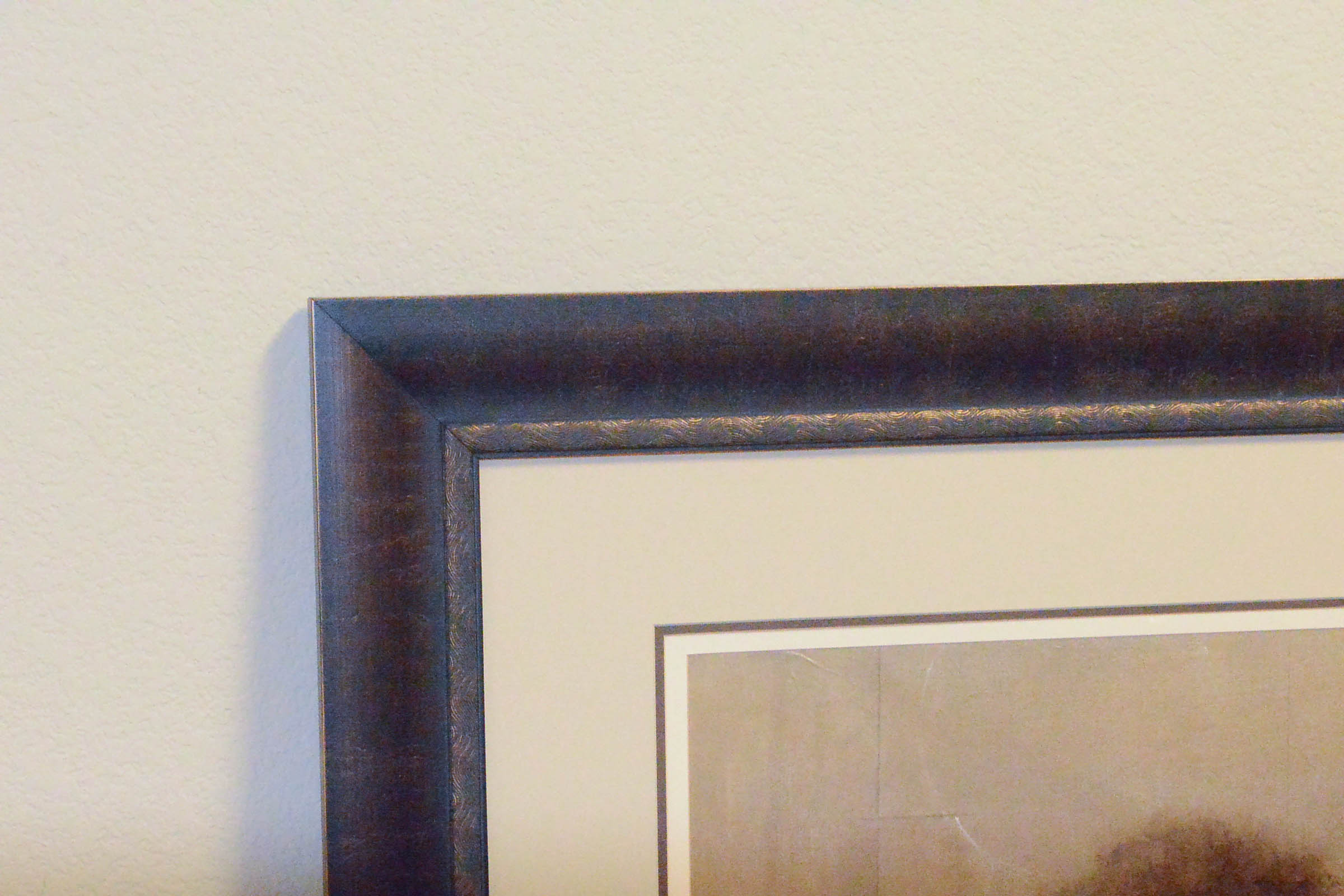 Large Abstract Botanical Offset Lithograph Print