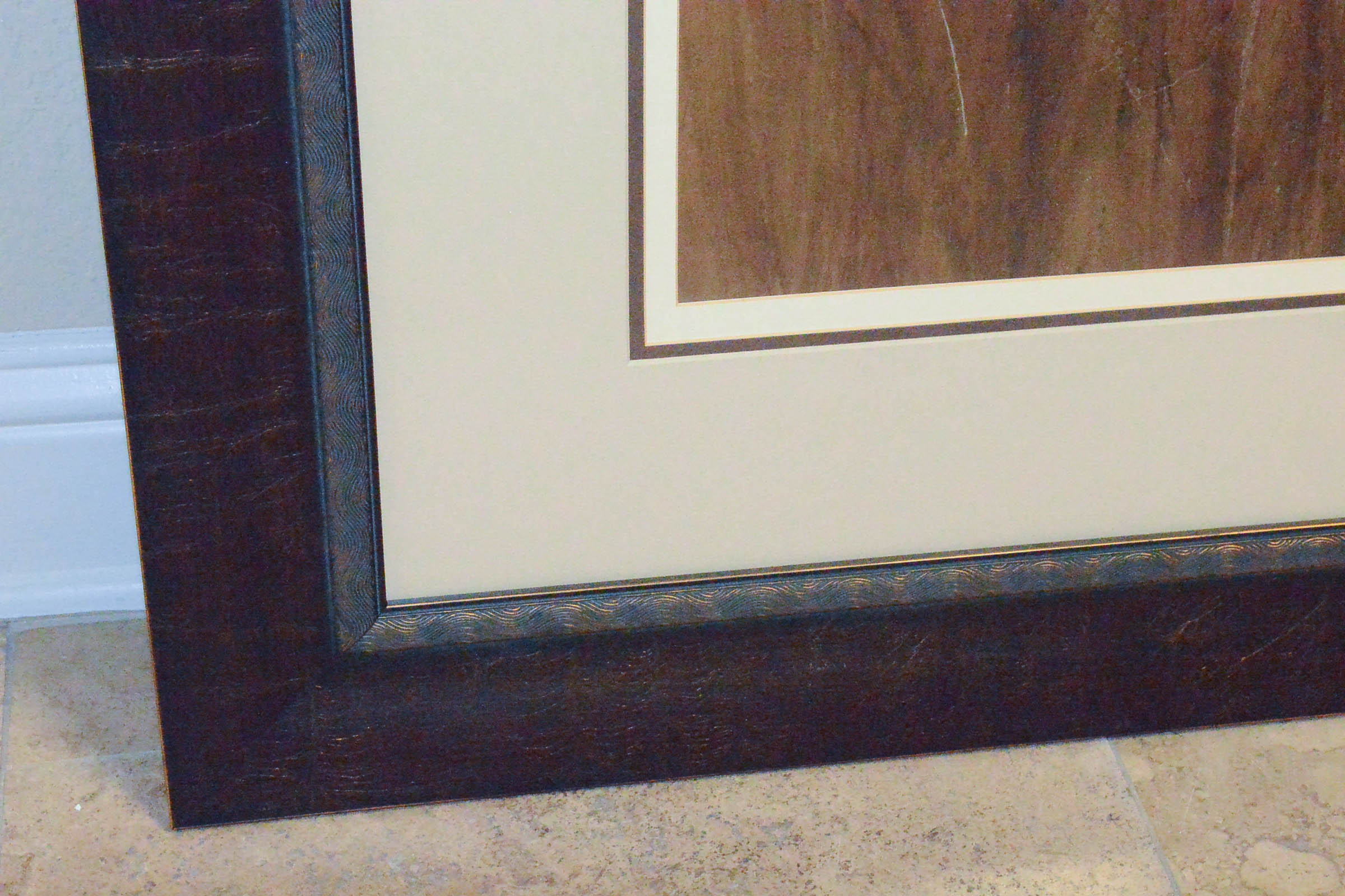 Large Abstract Botanical Offset Lithograph Print