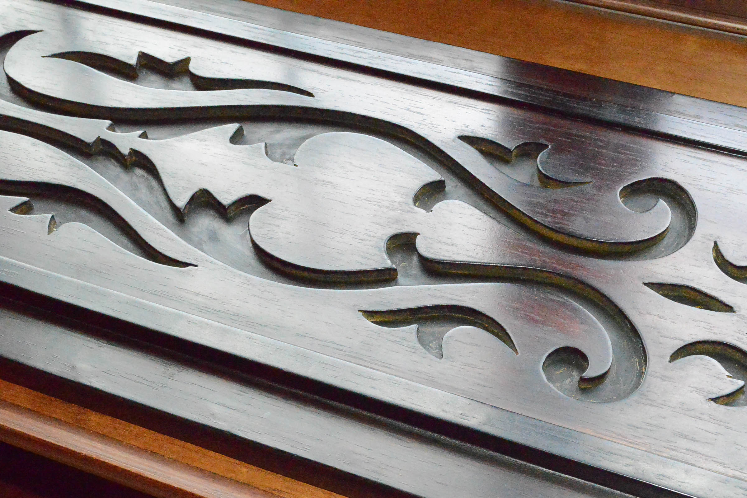 Pair of Carved Wooden Plaques