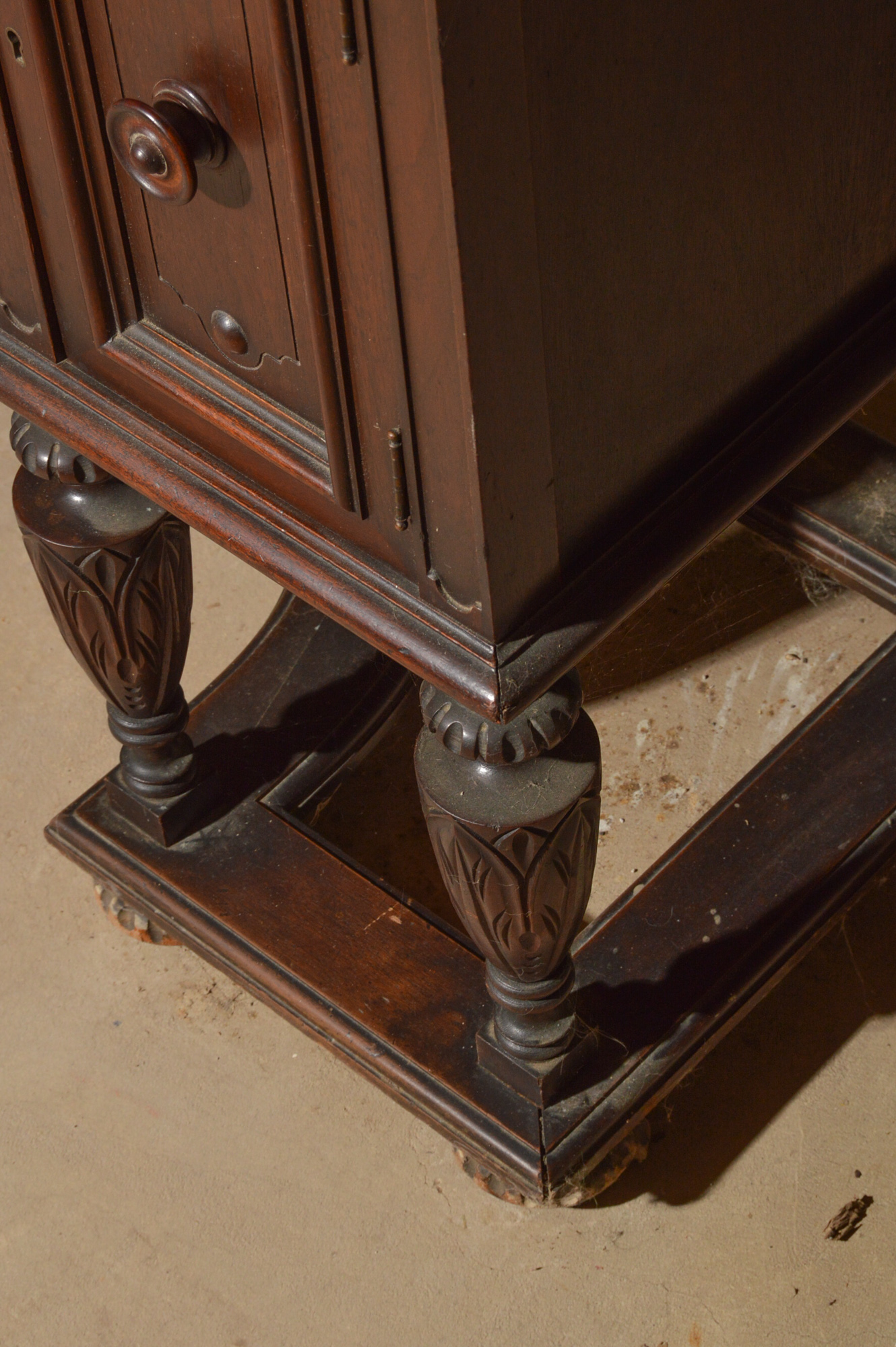 Early 20th Century Highboy China Cabinet
