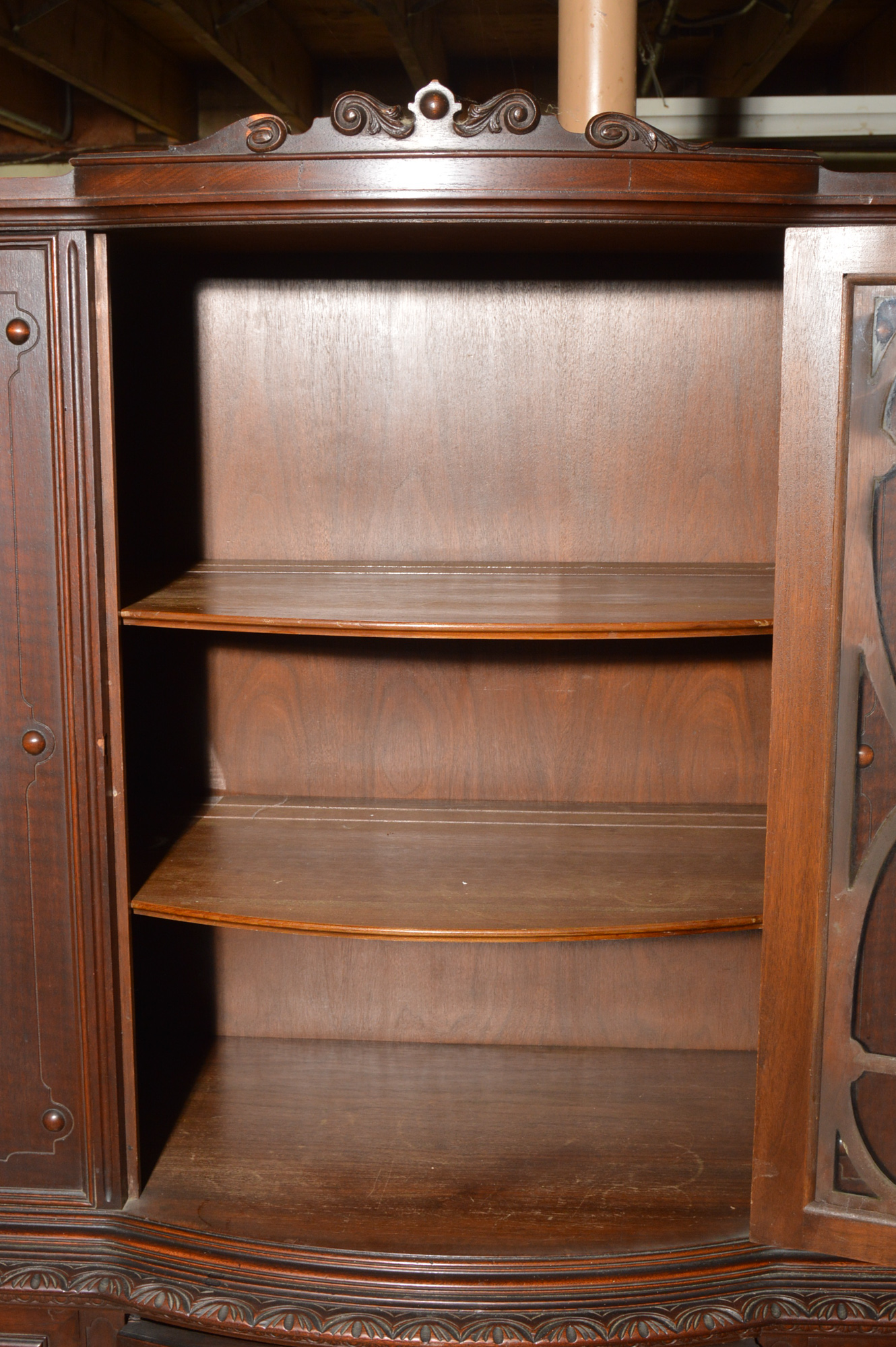 Early 20th Century Highboy China Cabinet