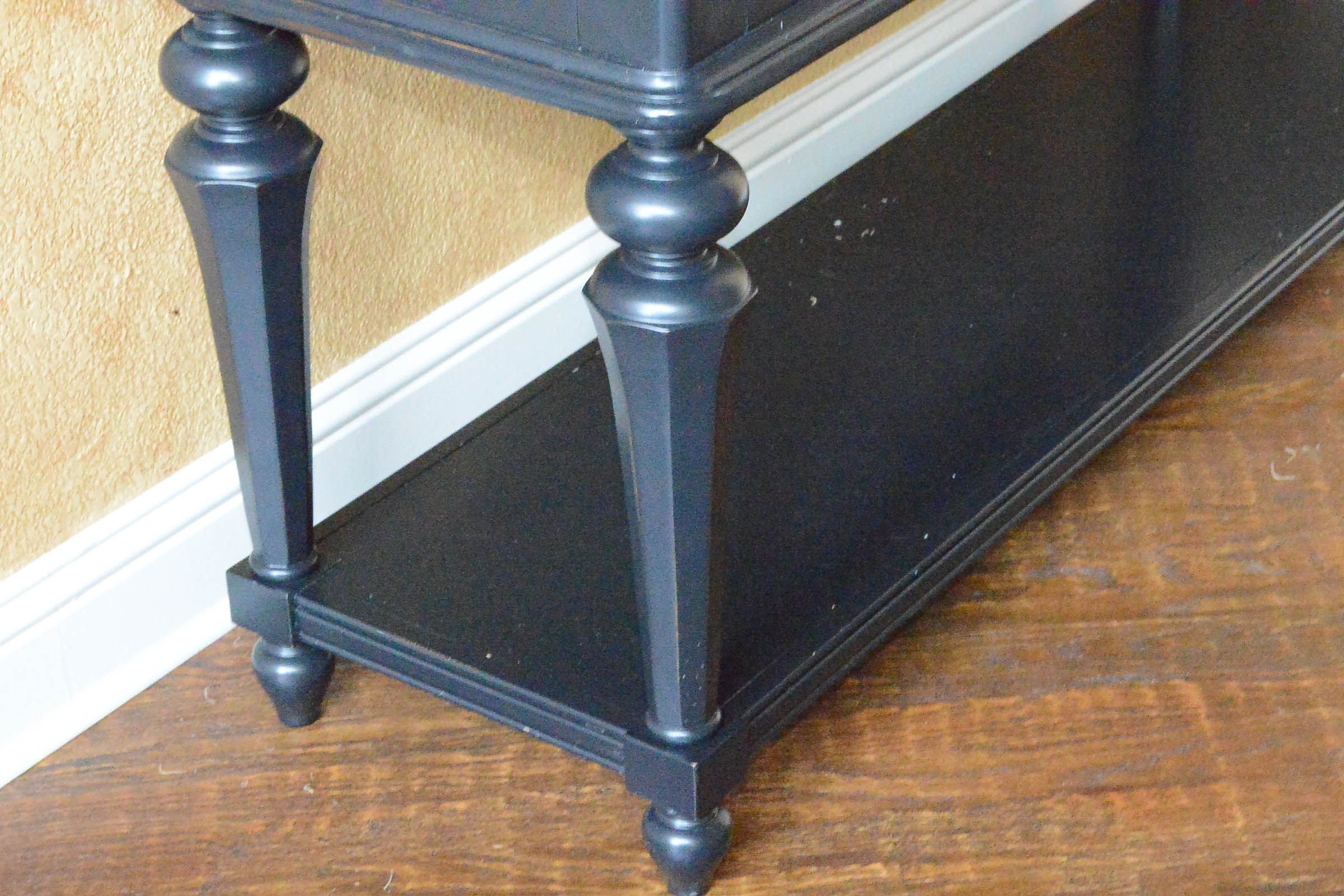 Black Wooden Console Table