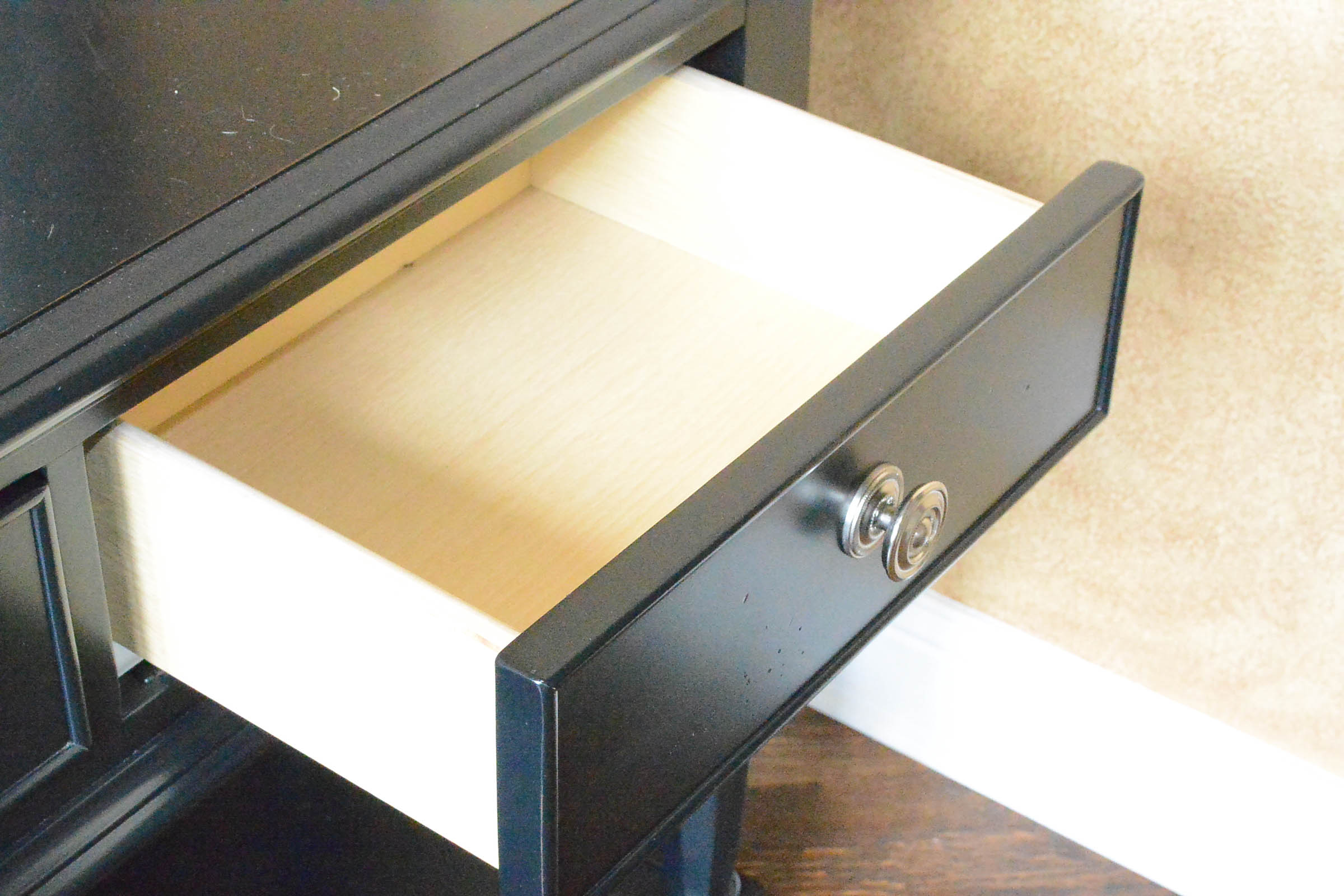 Black Wooden Console Table