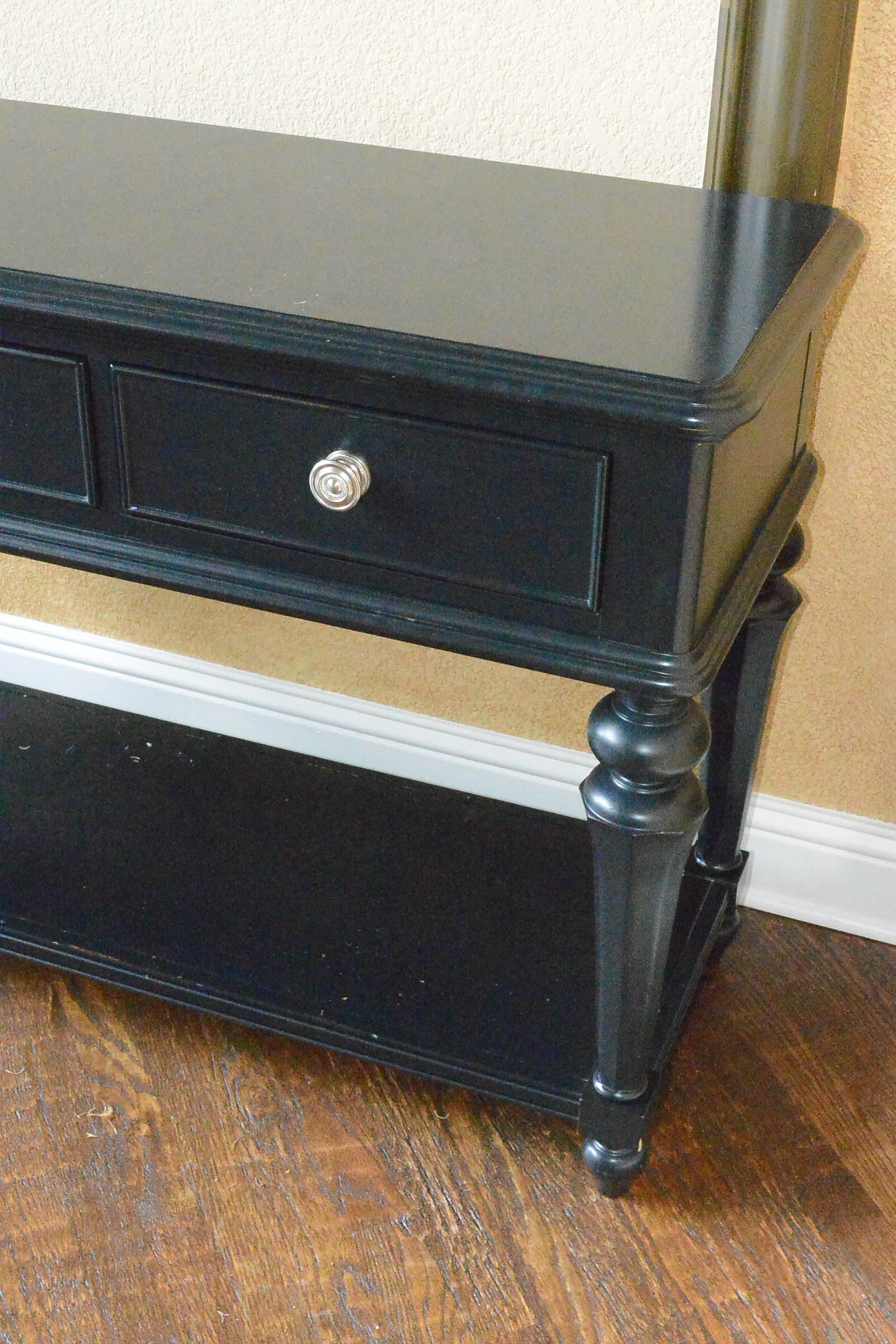 Black Wooden Console Table