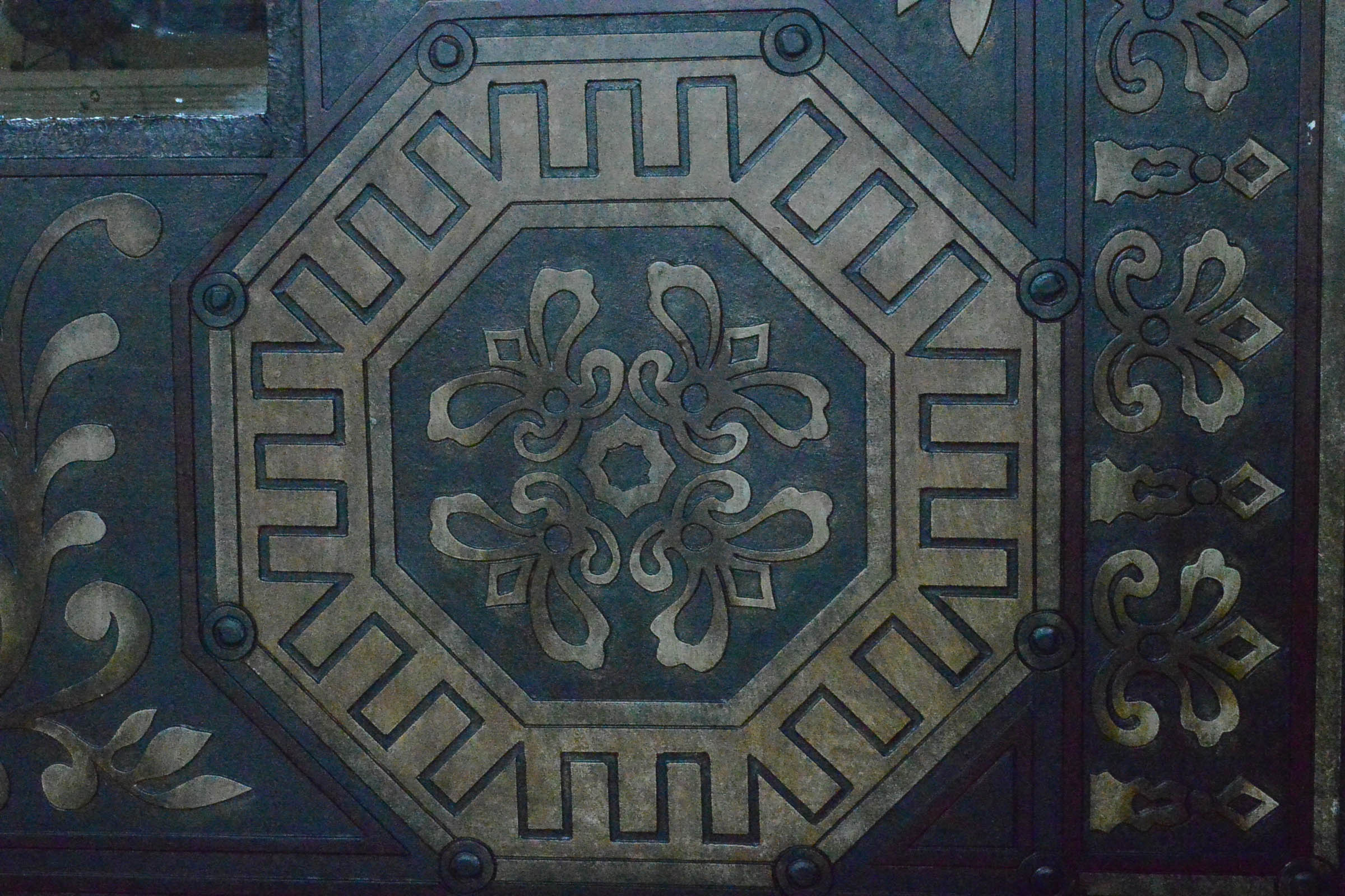 Pair of Decorative Panels with Mirror Inlays