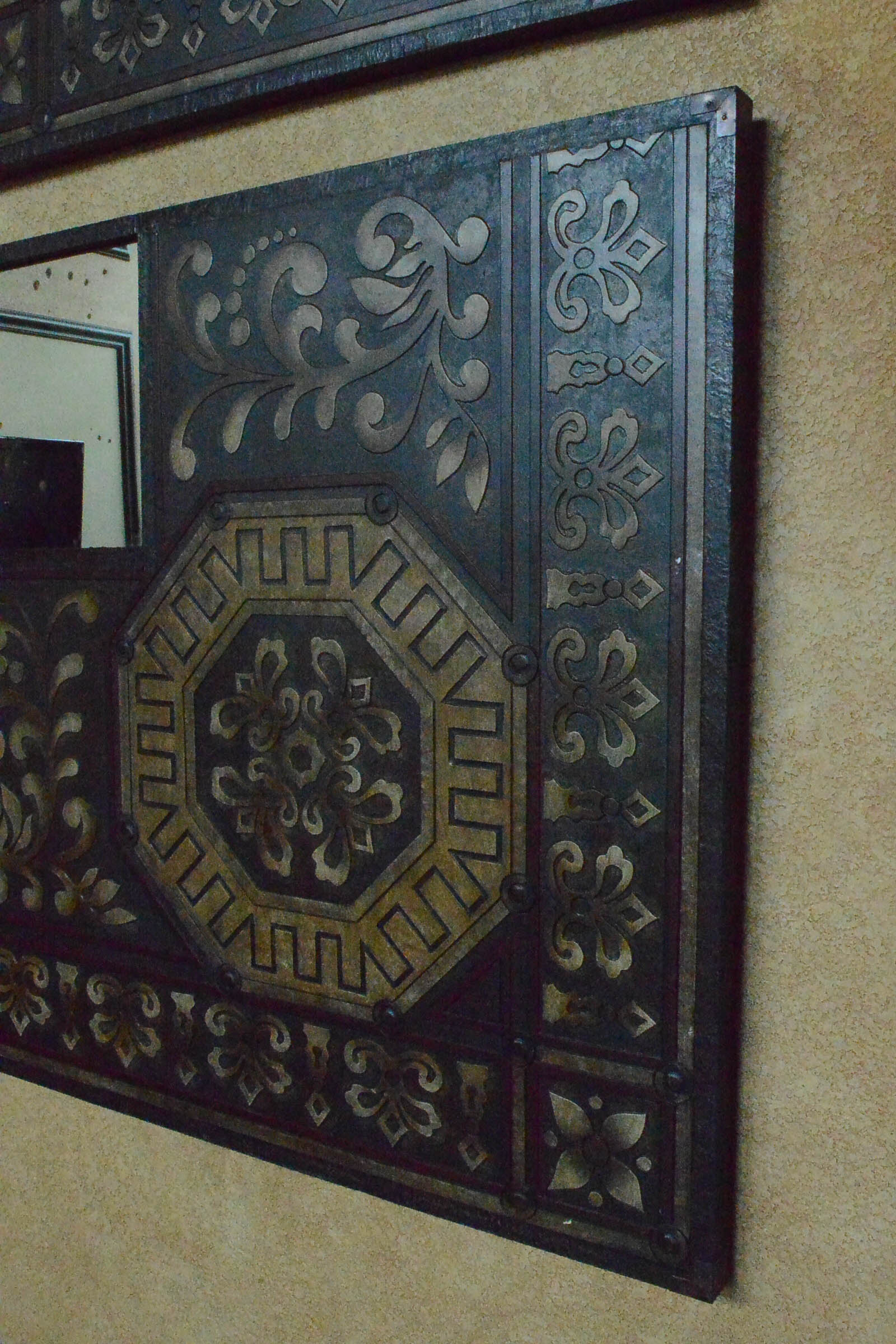 Pair of Decorative Panels with Mirror Inlays