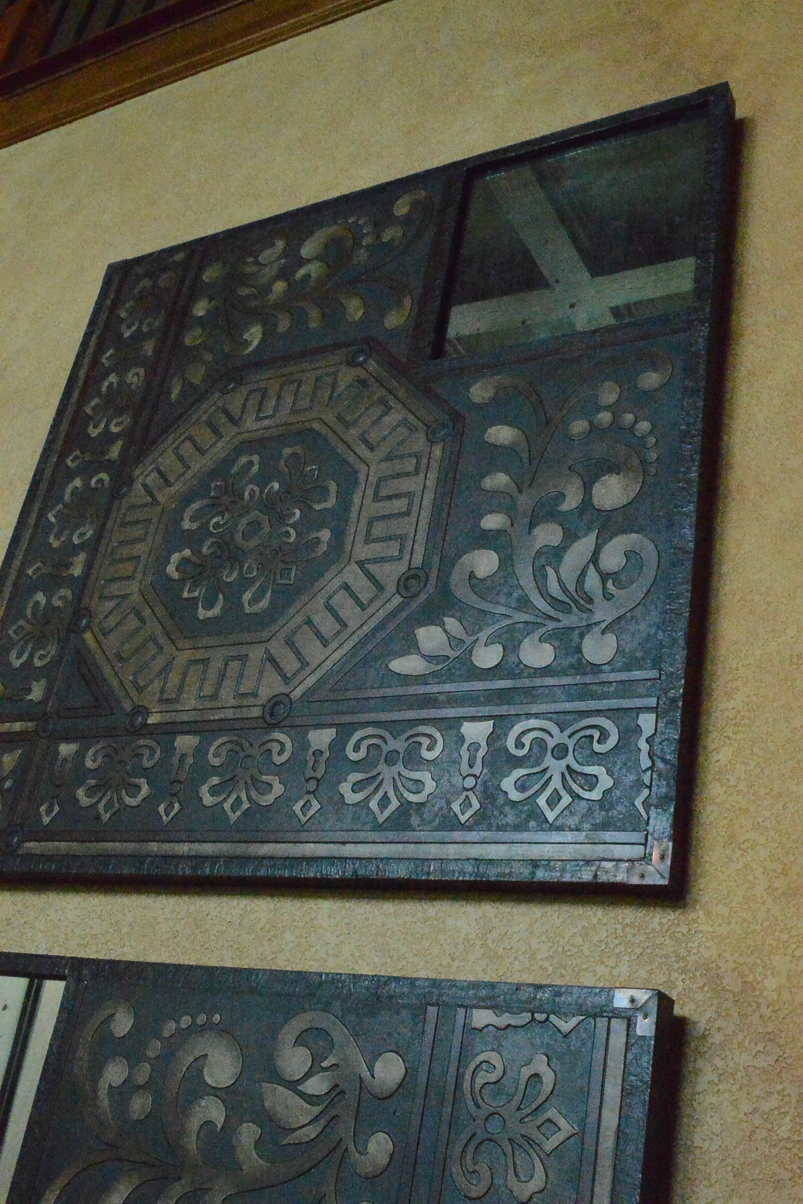 Pair of Decorative Panels with Mirror Inlays