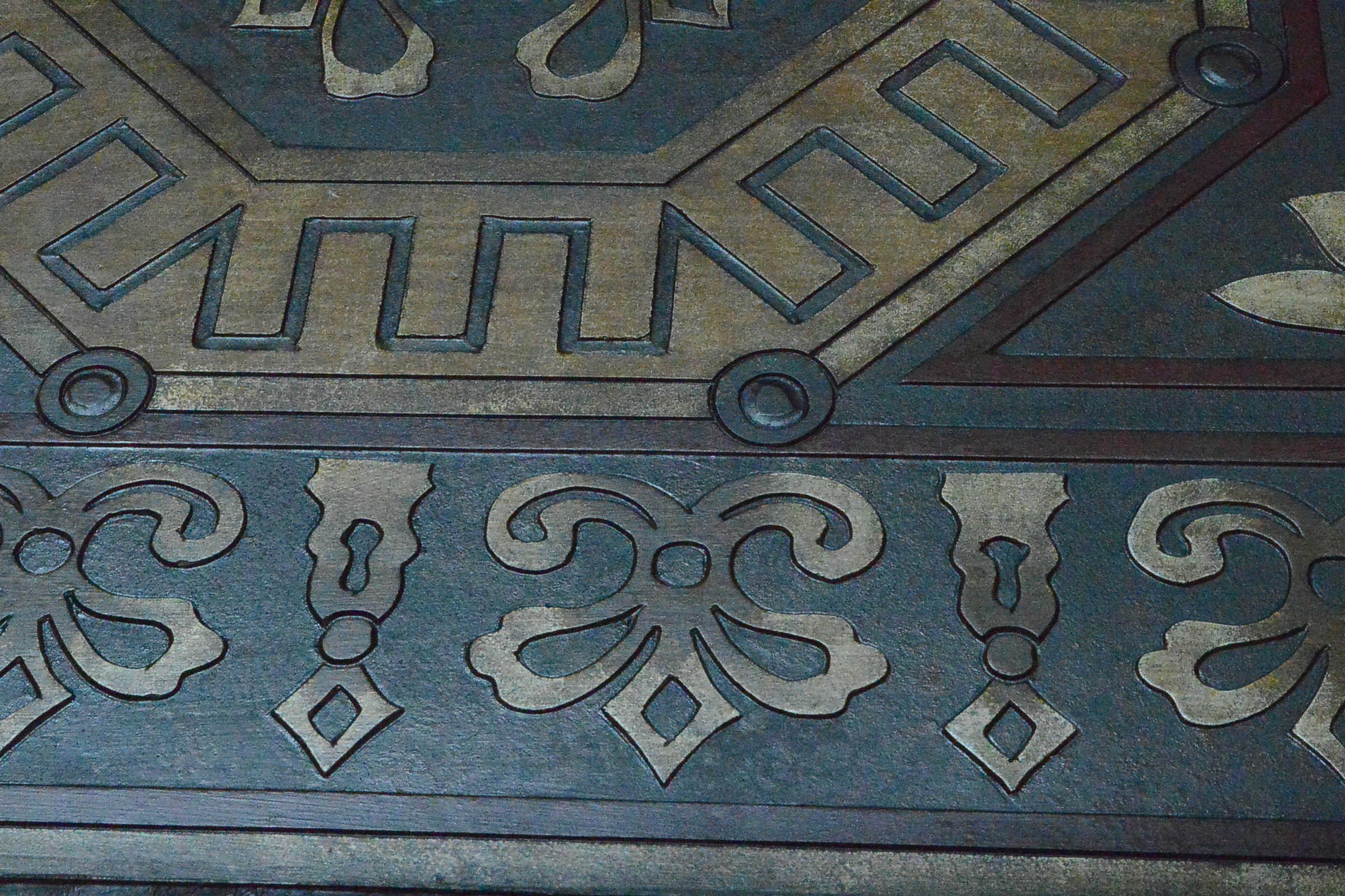 Pair of Decorative Panels with Mirror Inlays