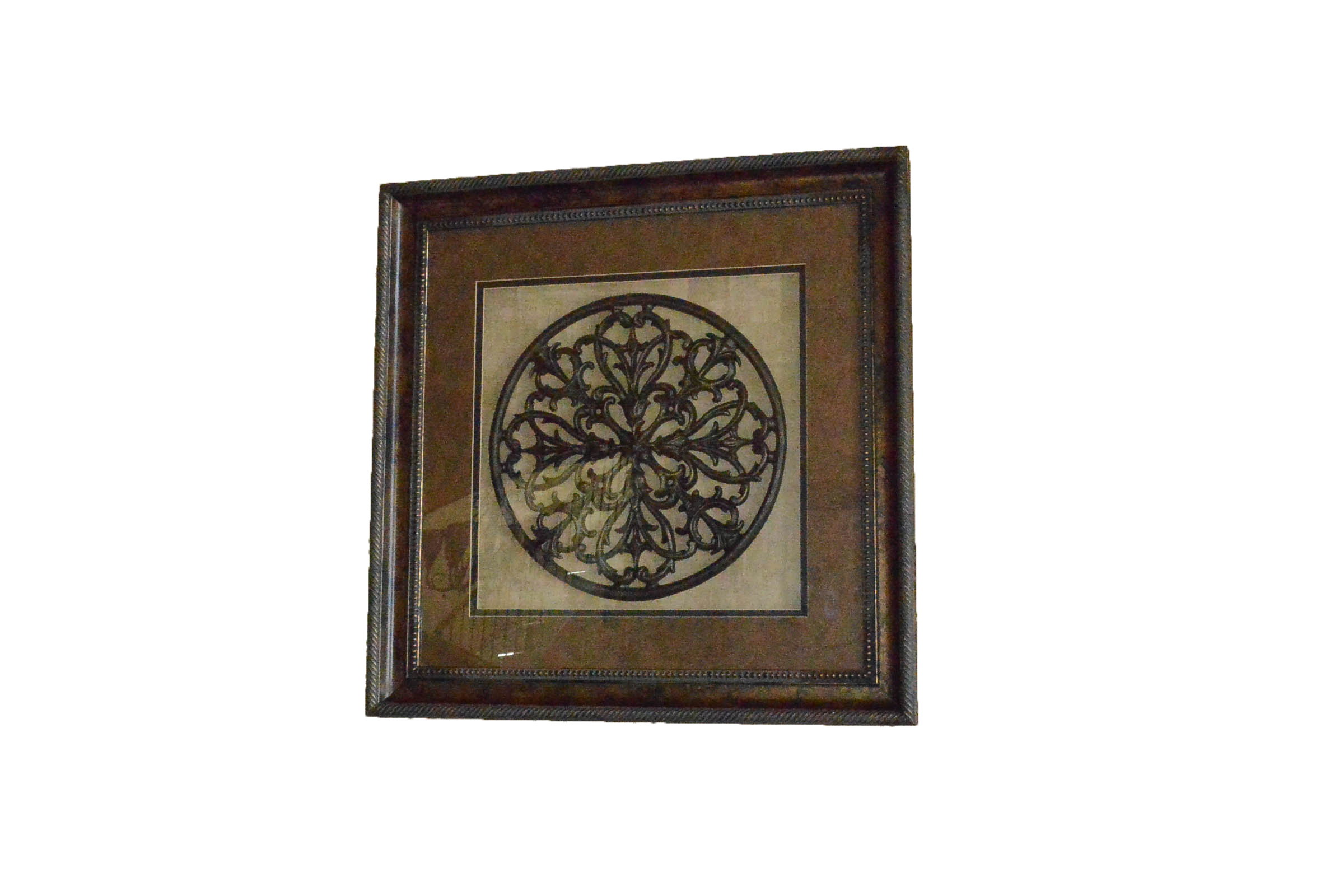 Framed Cast Medallion