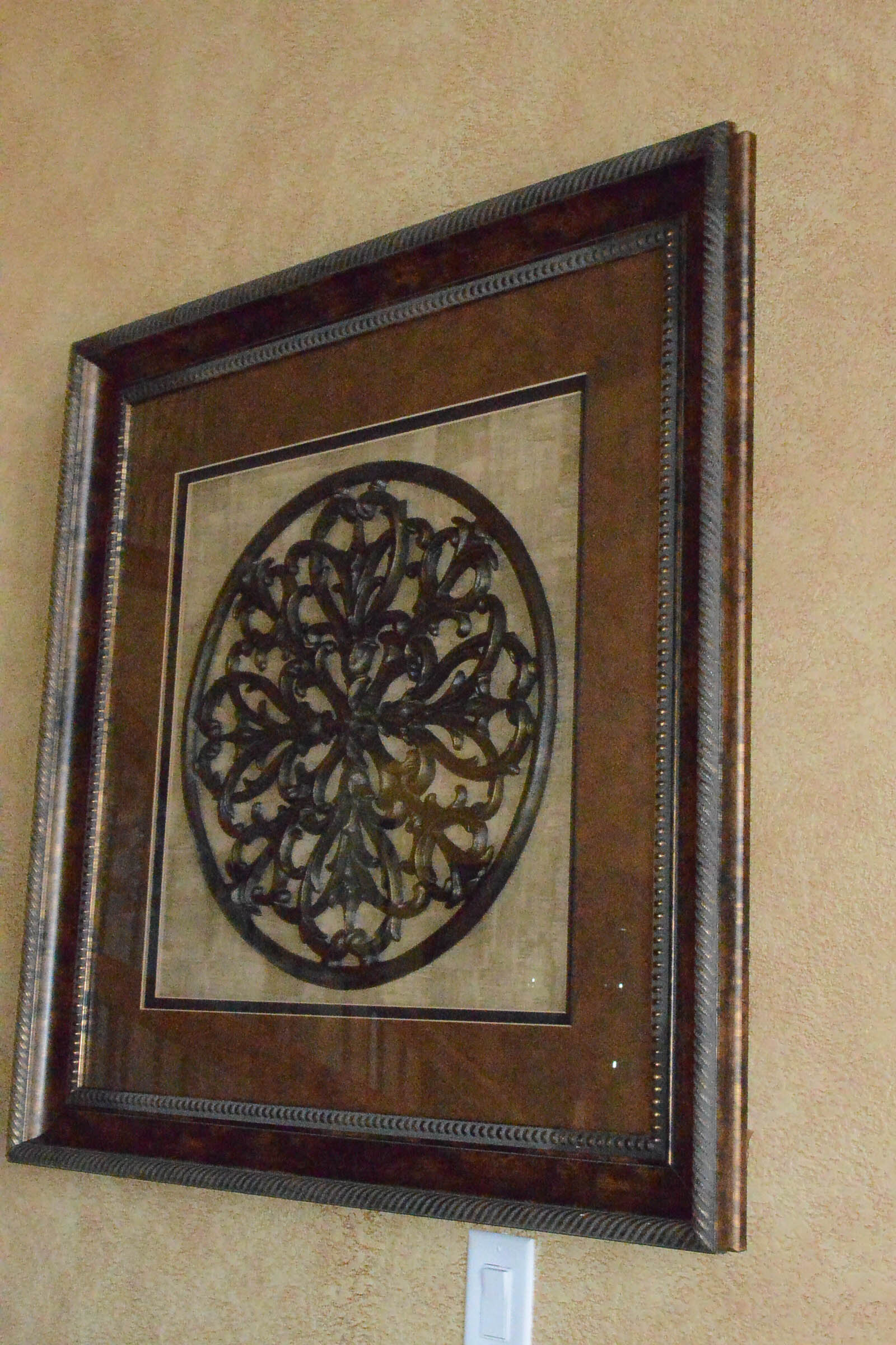 Framed Cast Medallion