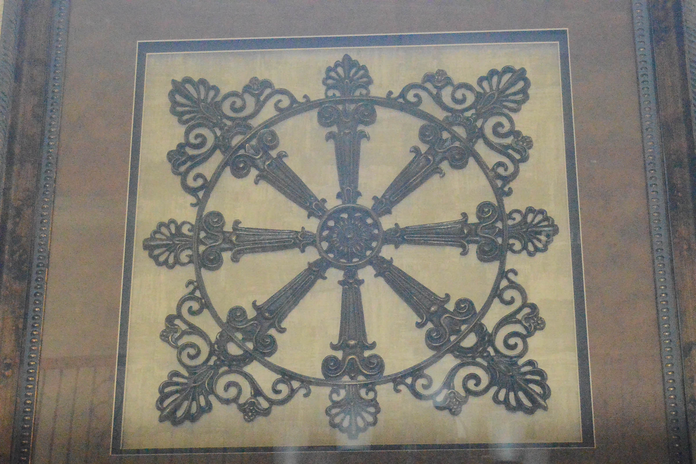 Framed Cast Medallion