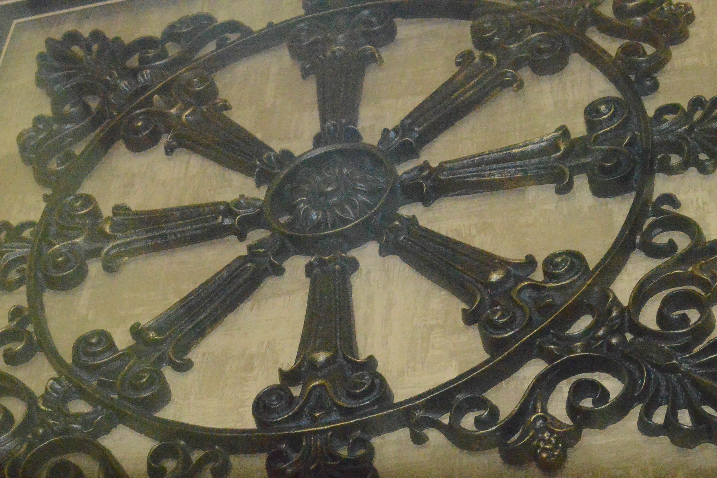 Framed Cast Medallion