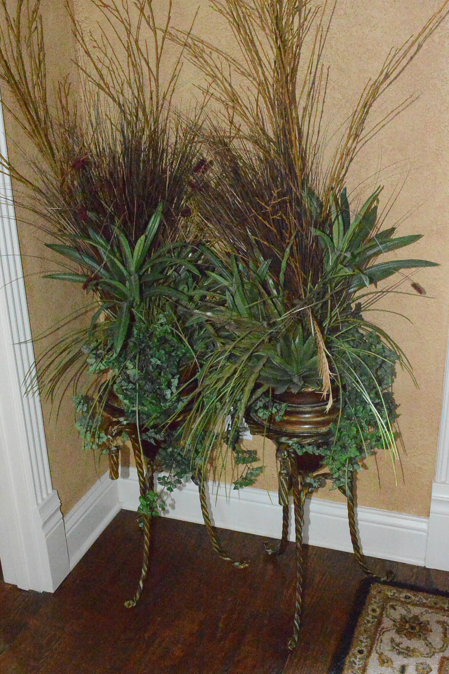 Pair of Decorative Foliate Arrangements