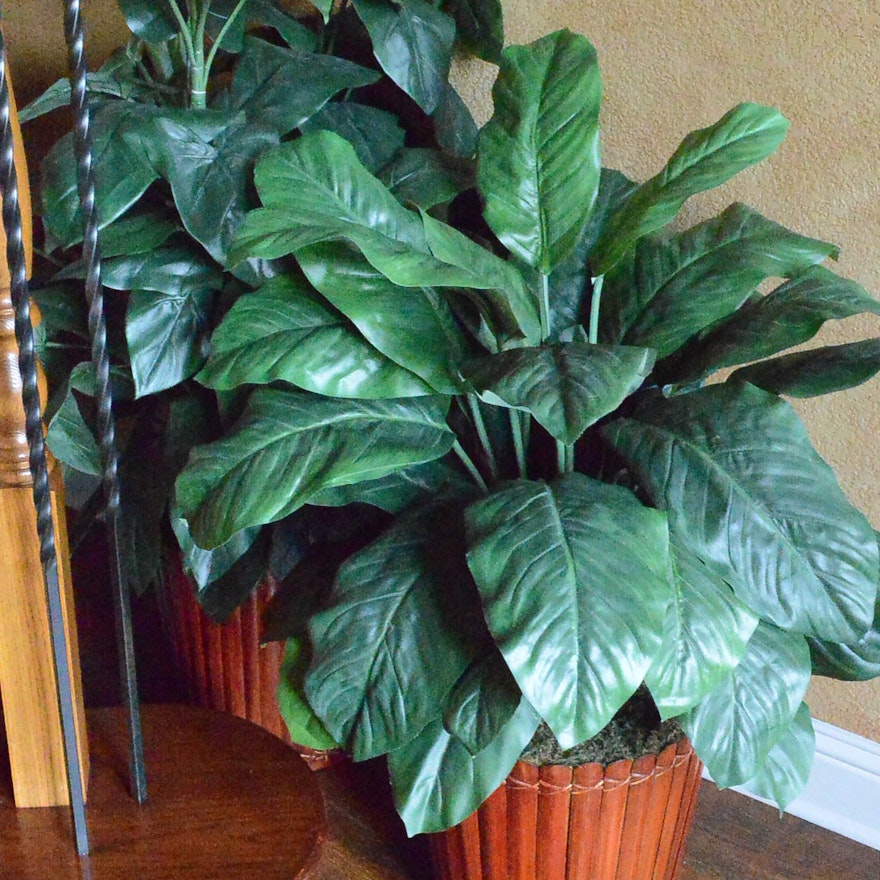 Pair of Large Faux Plants