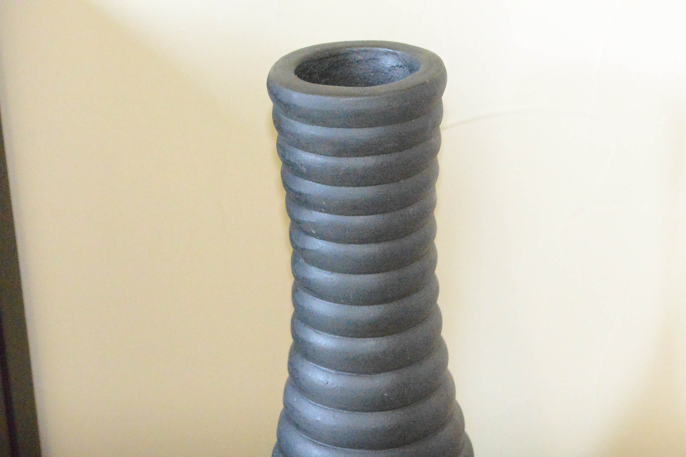 Large Black Floor Vase