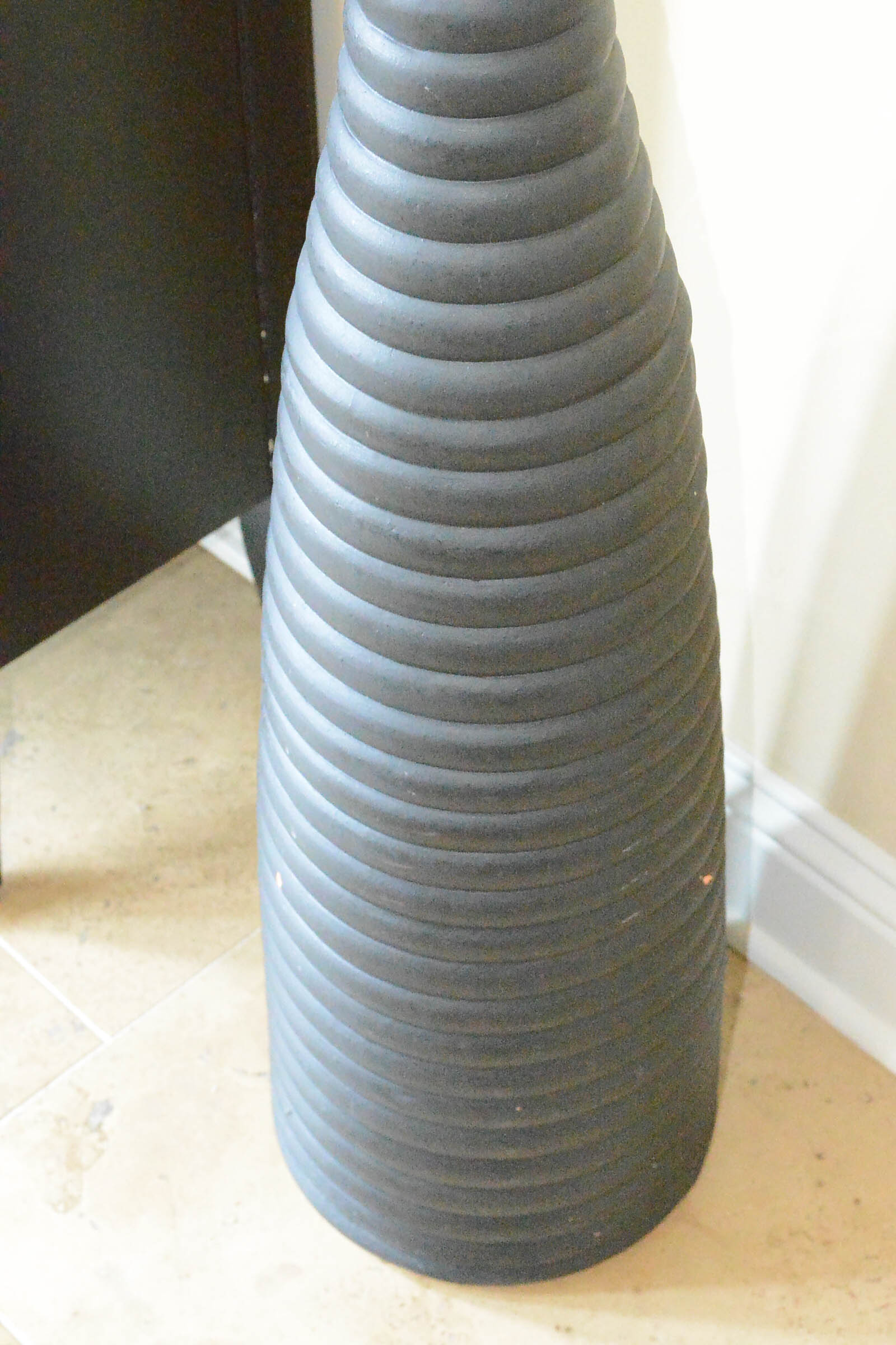 Large Black Floor Vase