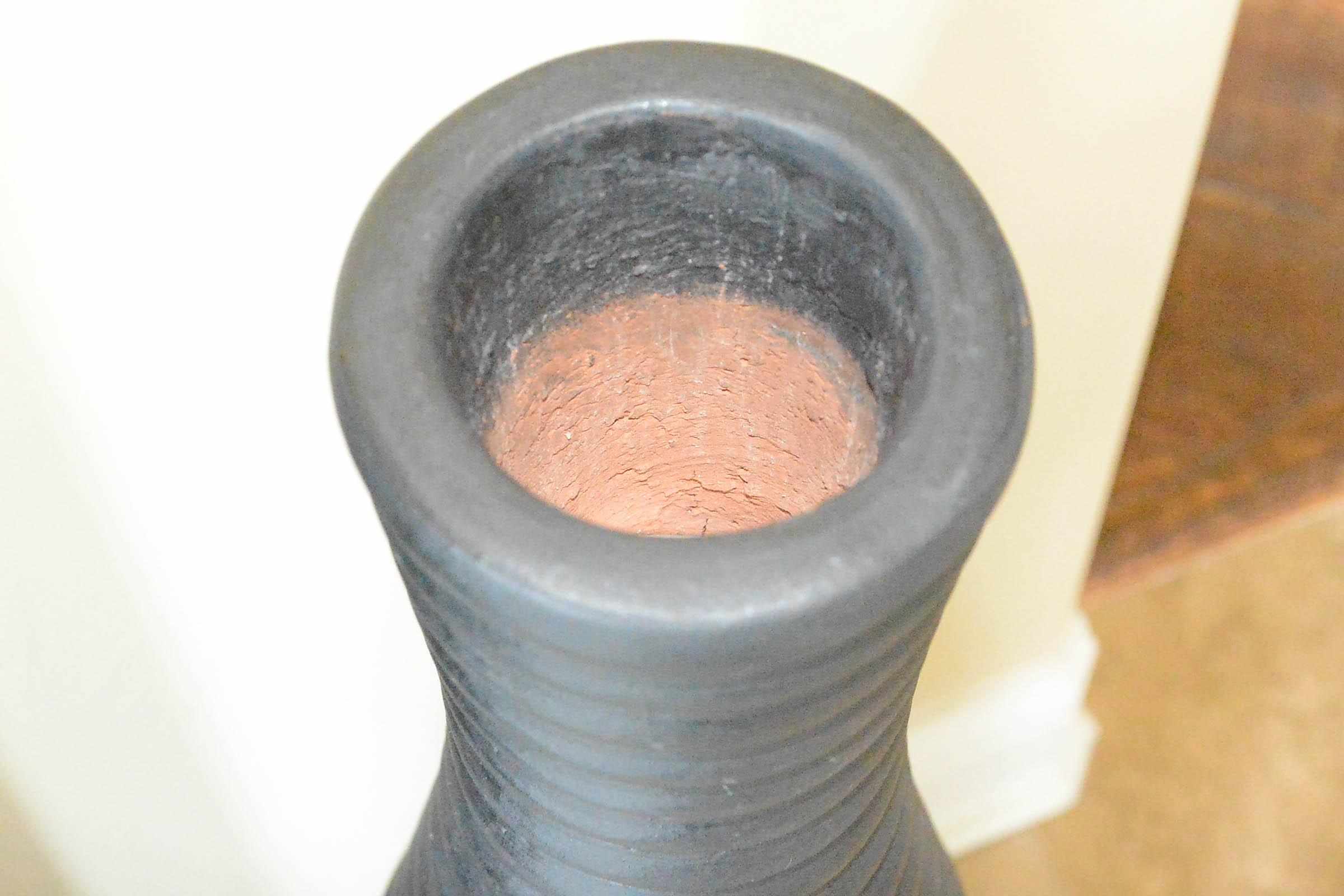 Large Black Floor Vase