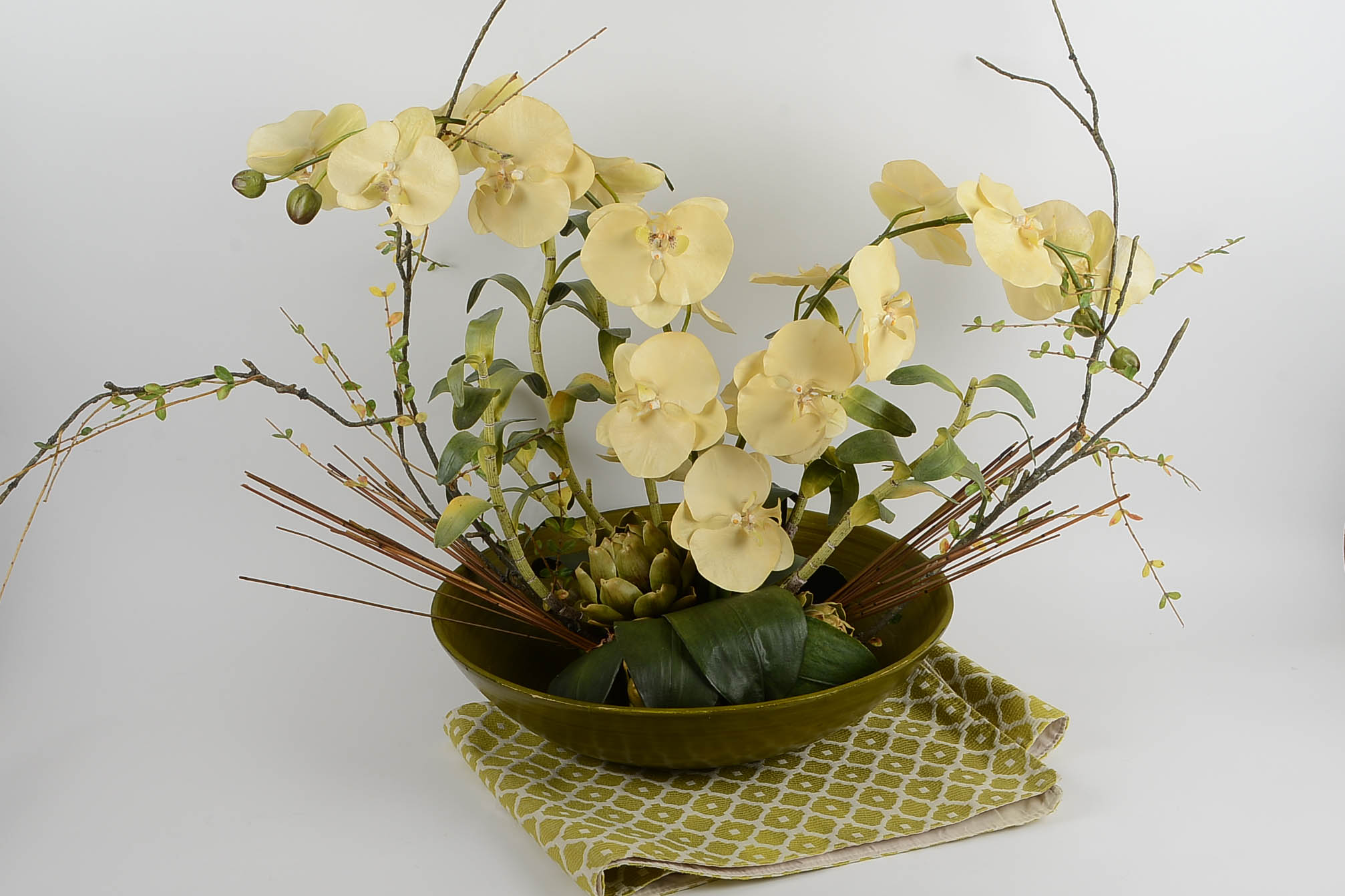 Faux Orchid Arrangement