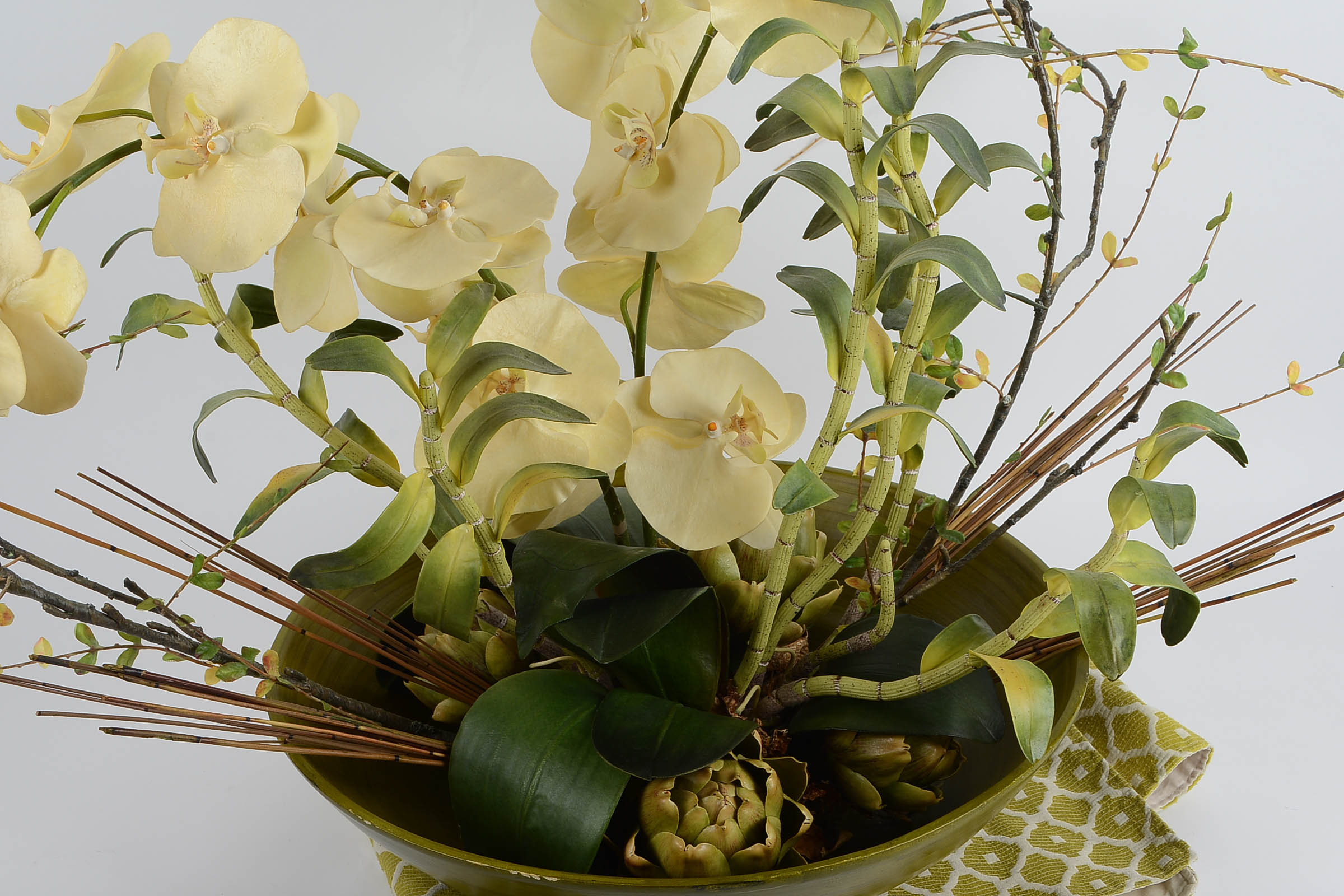 Faux Orchid Arrangement