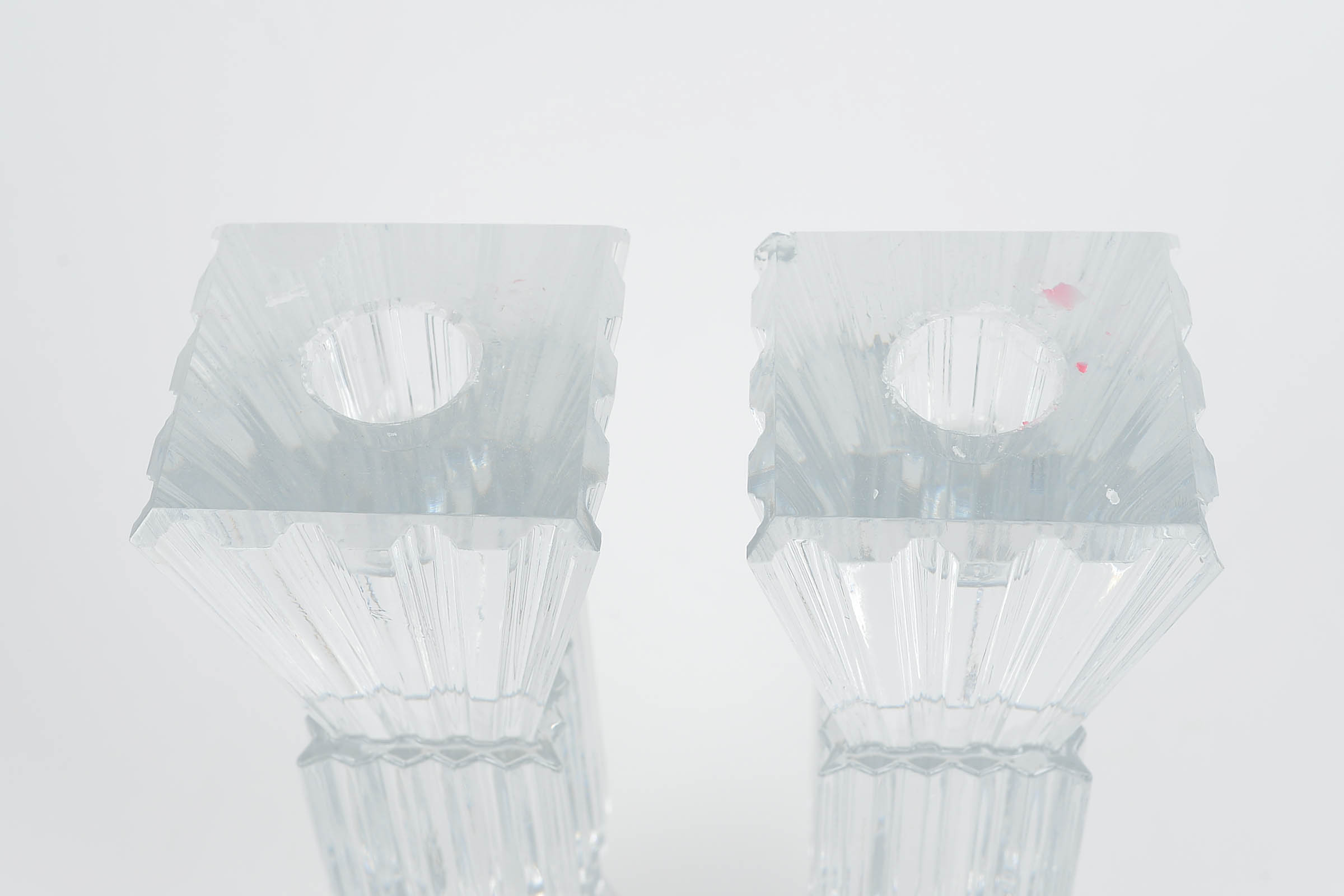 Pair of Crystal Candlesticks