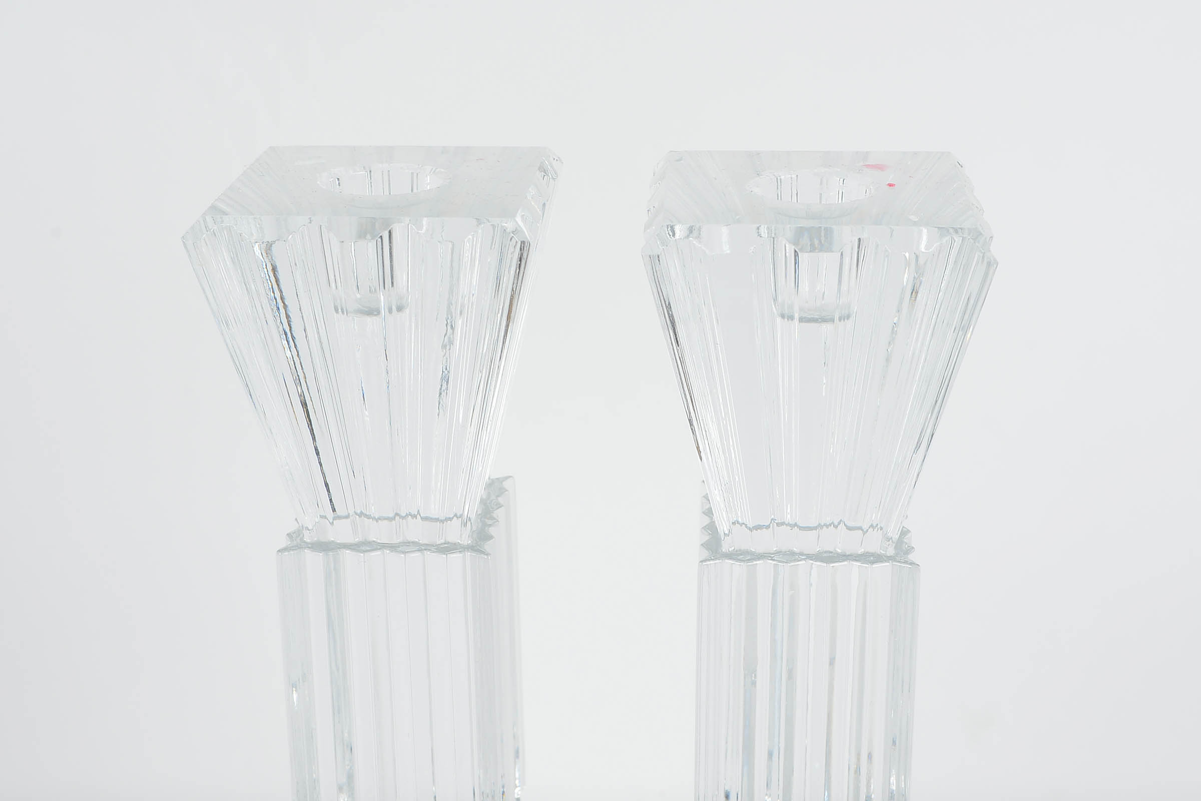Pair of Crystal Candlesticks