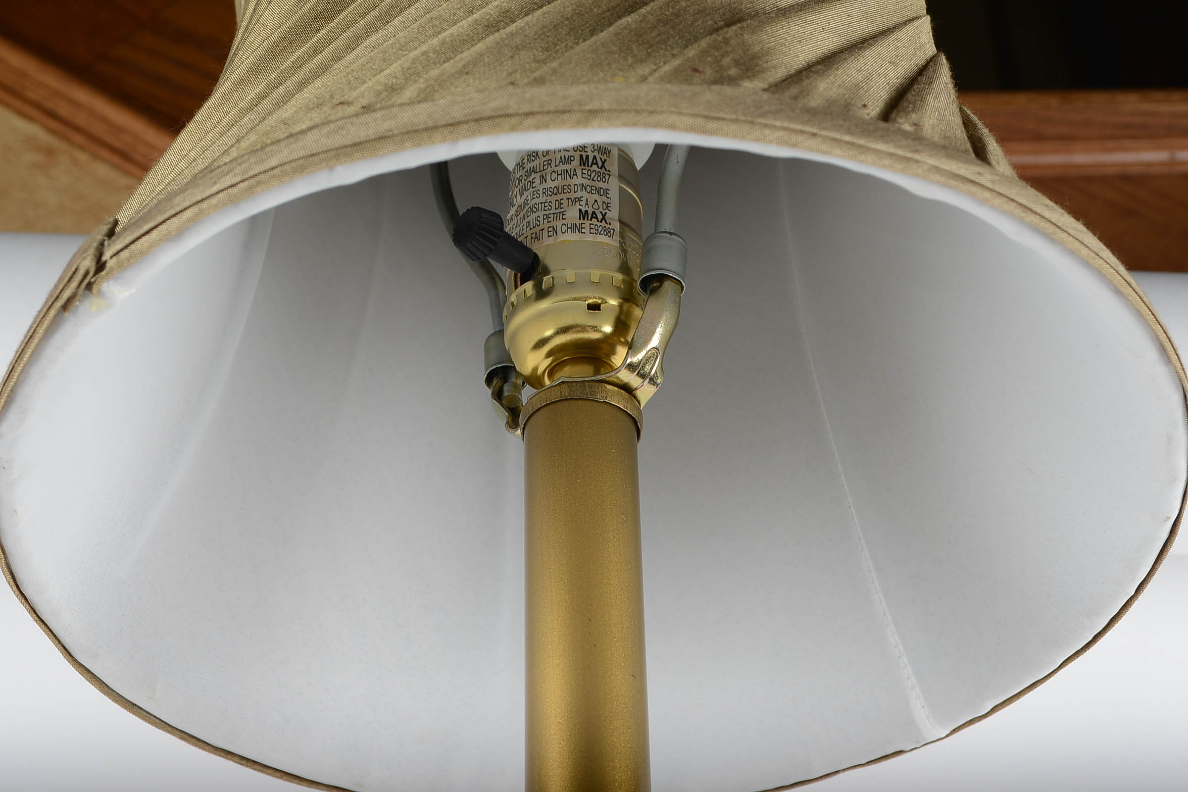 Alexander John Large Gold Tone Buffet Lamp