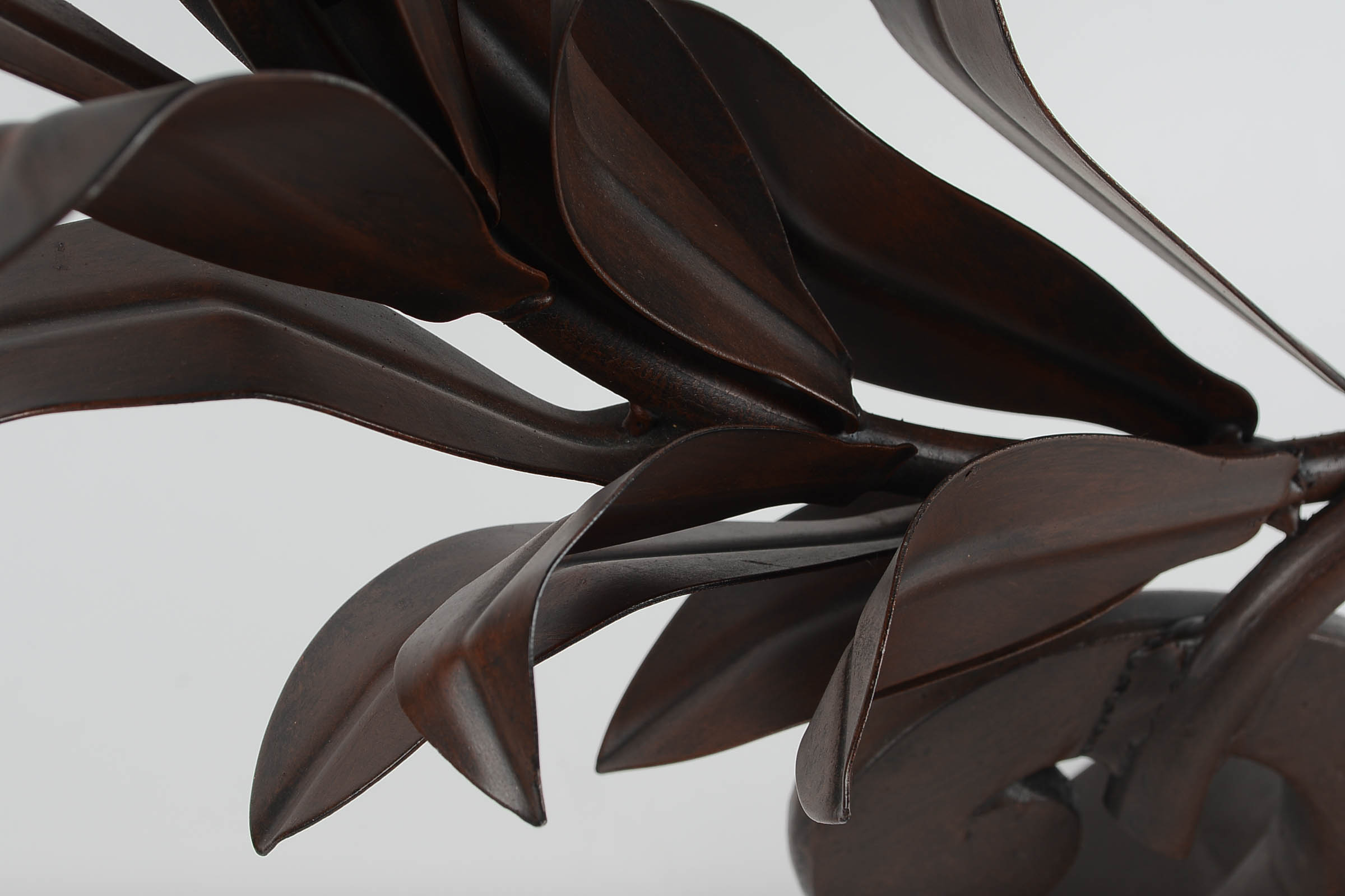 Metal Laurel Wreath Sculpture