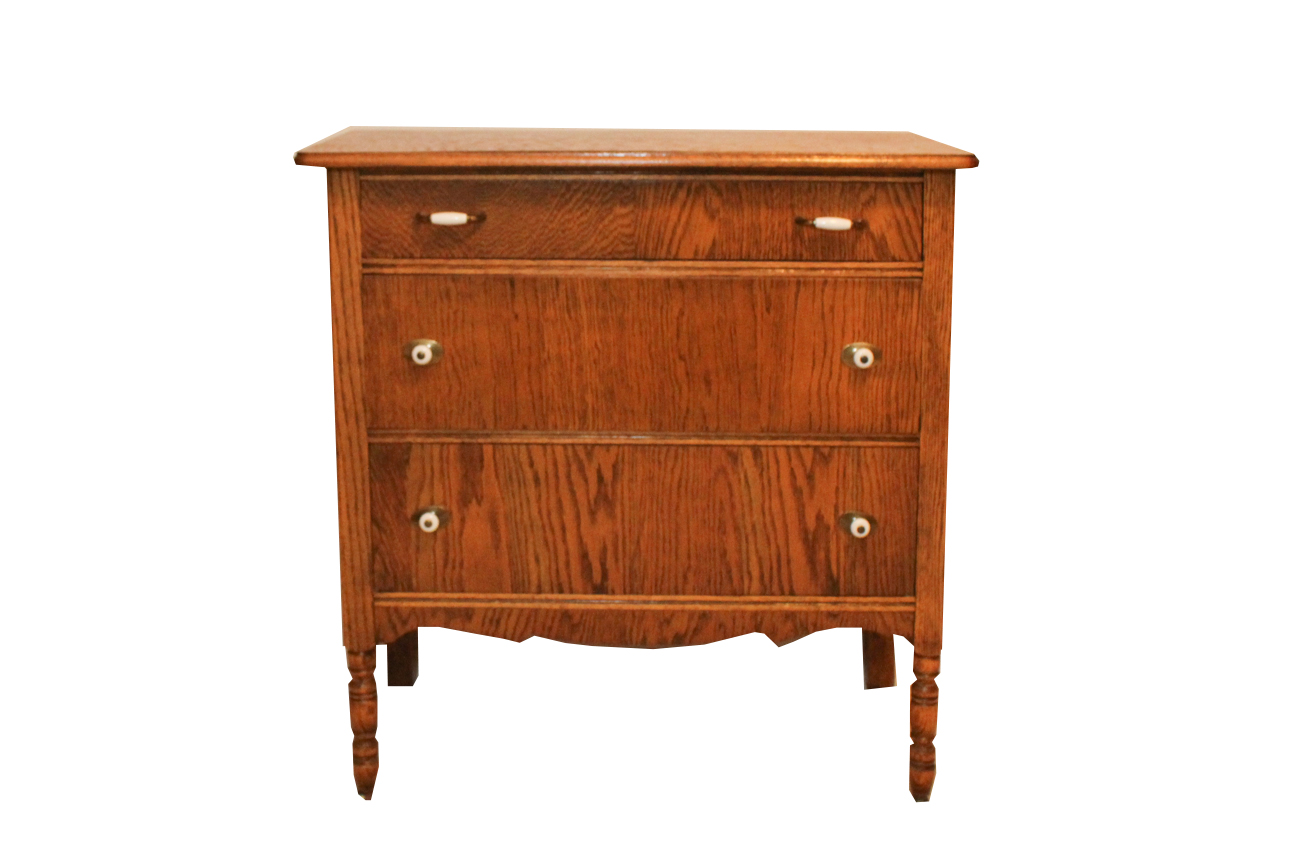 Antique Tiger Oak Chest Of Drawers EBTH