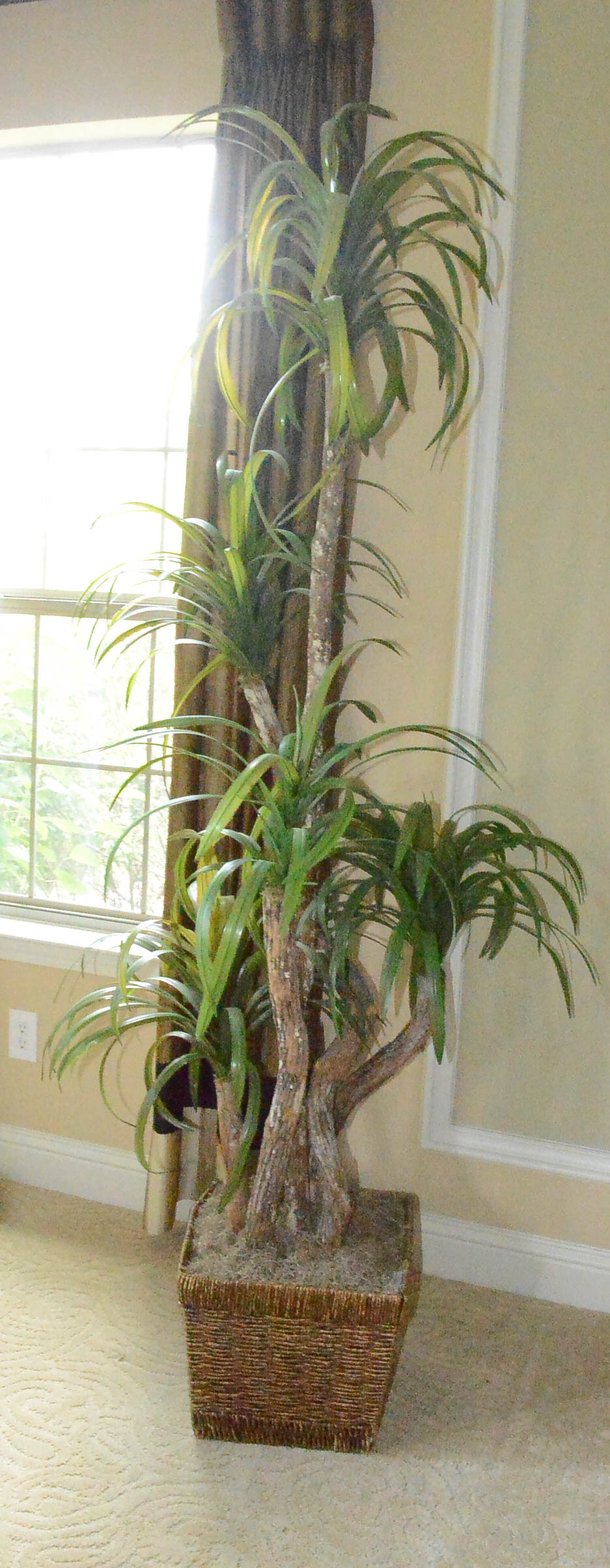 Faux Green Palm Tree