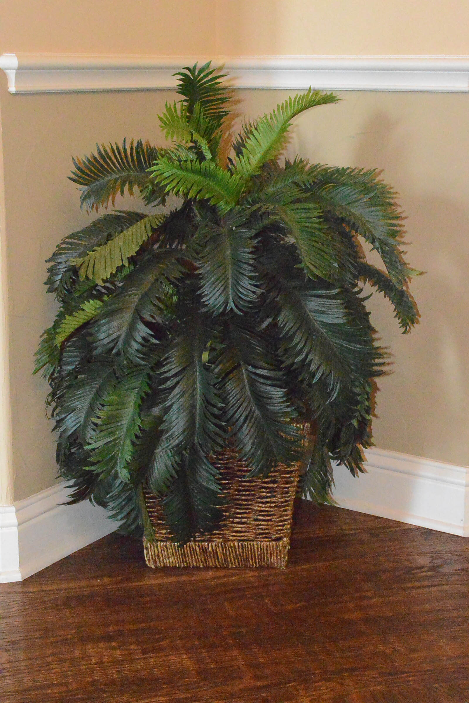 Faux Fern Plant in Basket