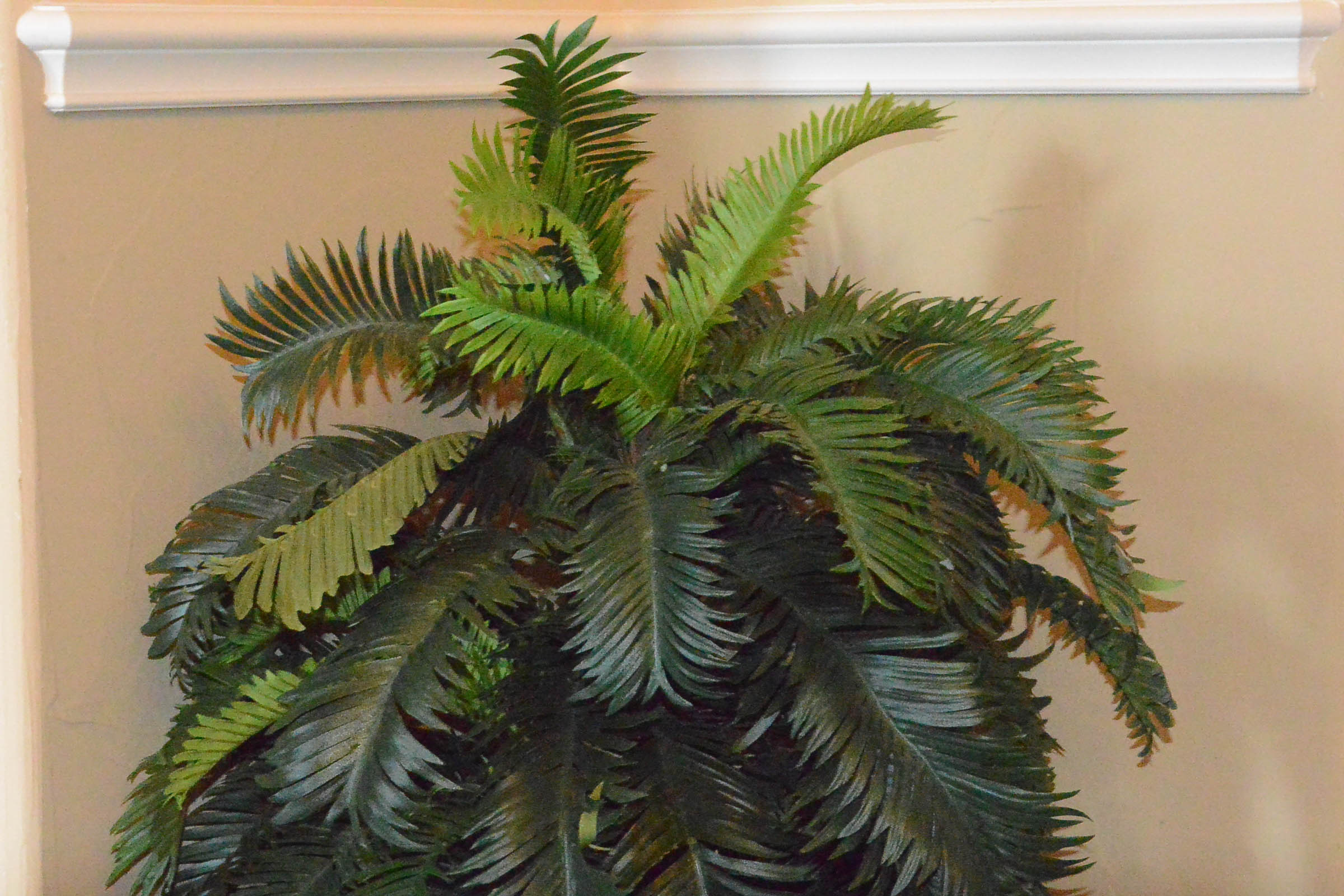 Faux Fern Plant in Basket
