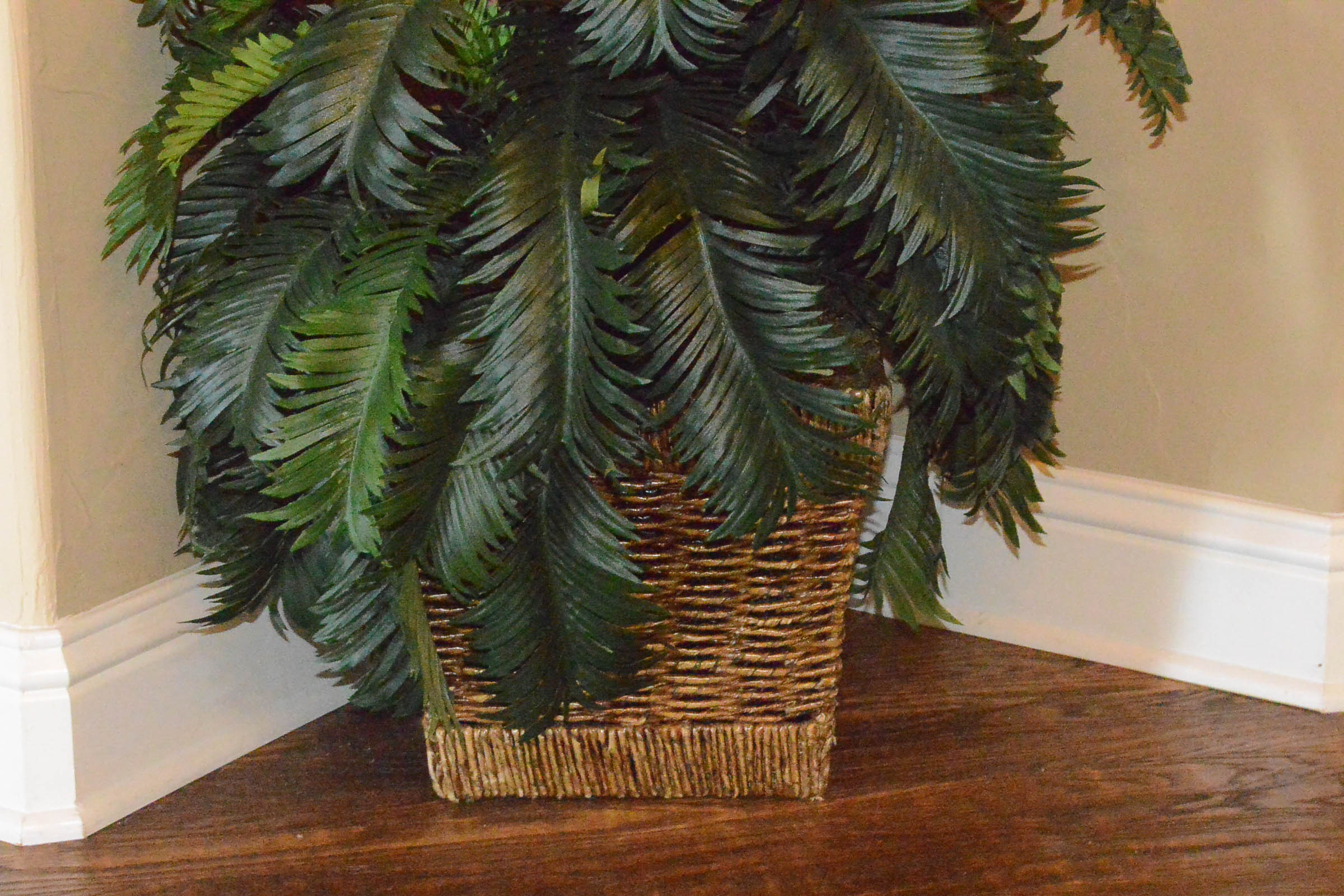 Faux Fern Plant in Basket