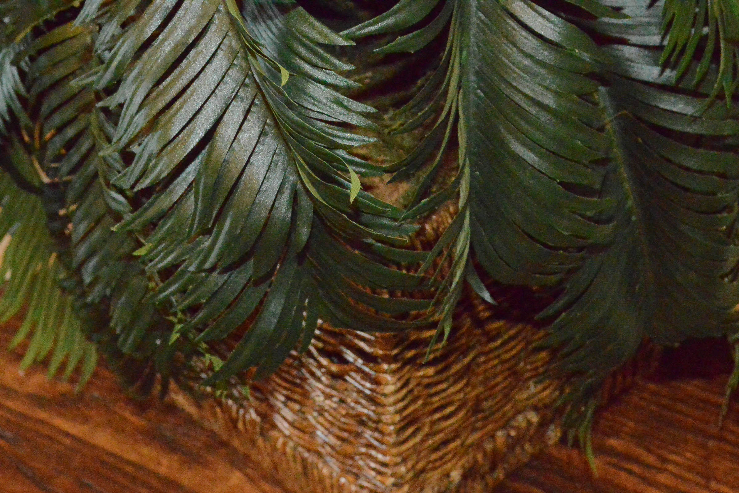 Faux Fern Plant in Basket