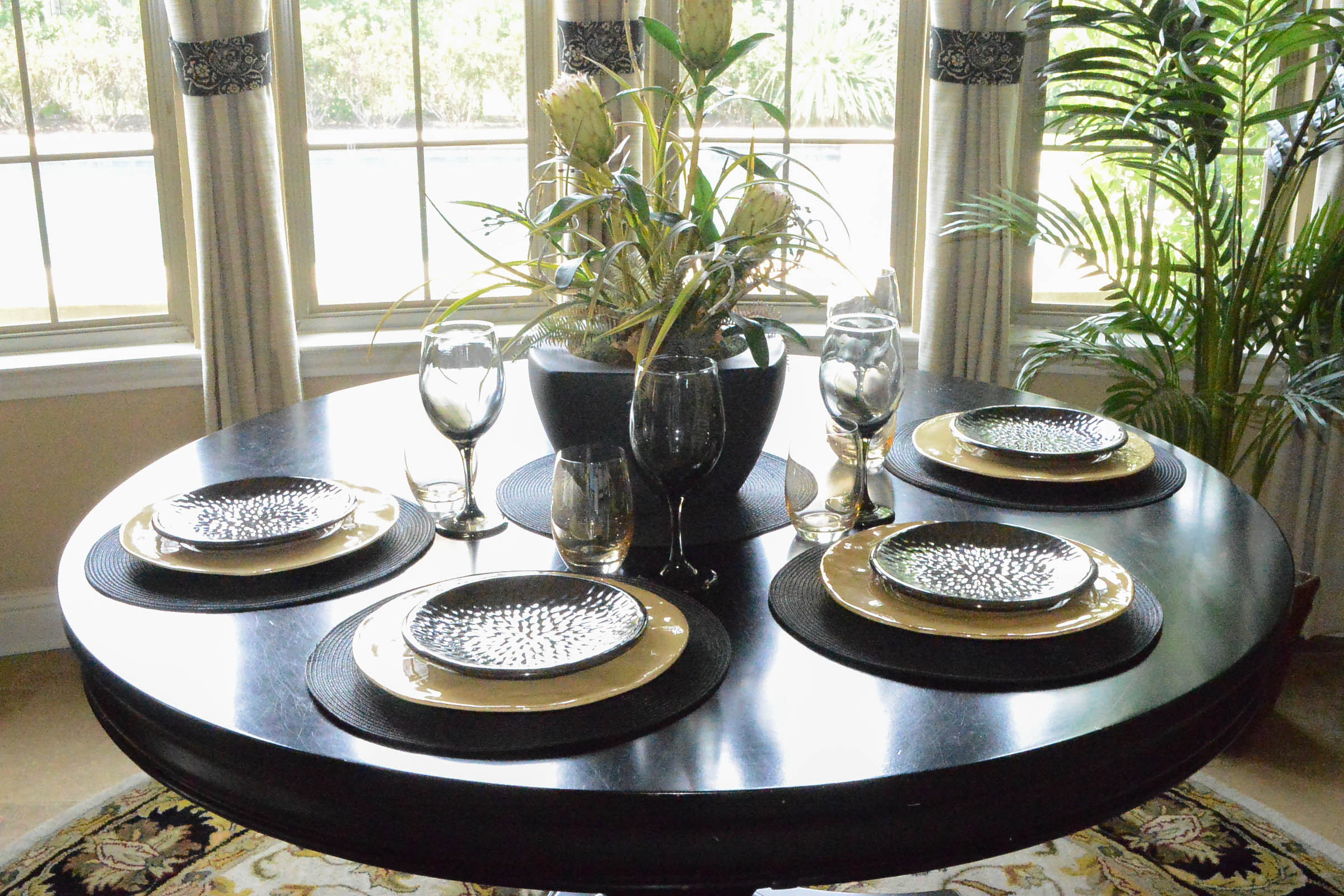Set of Dinnerware for Four Including  Z Gallerie