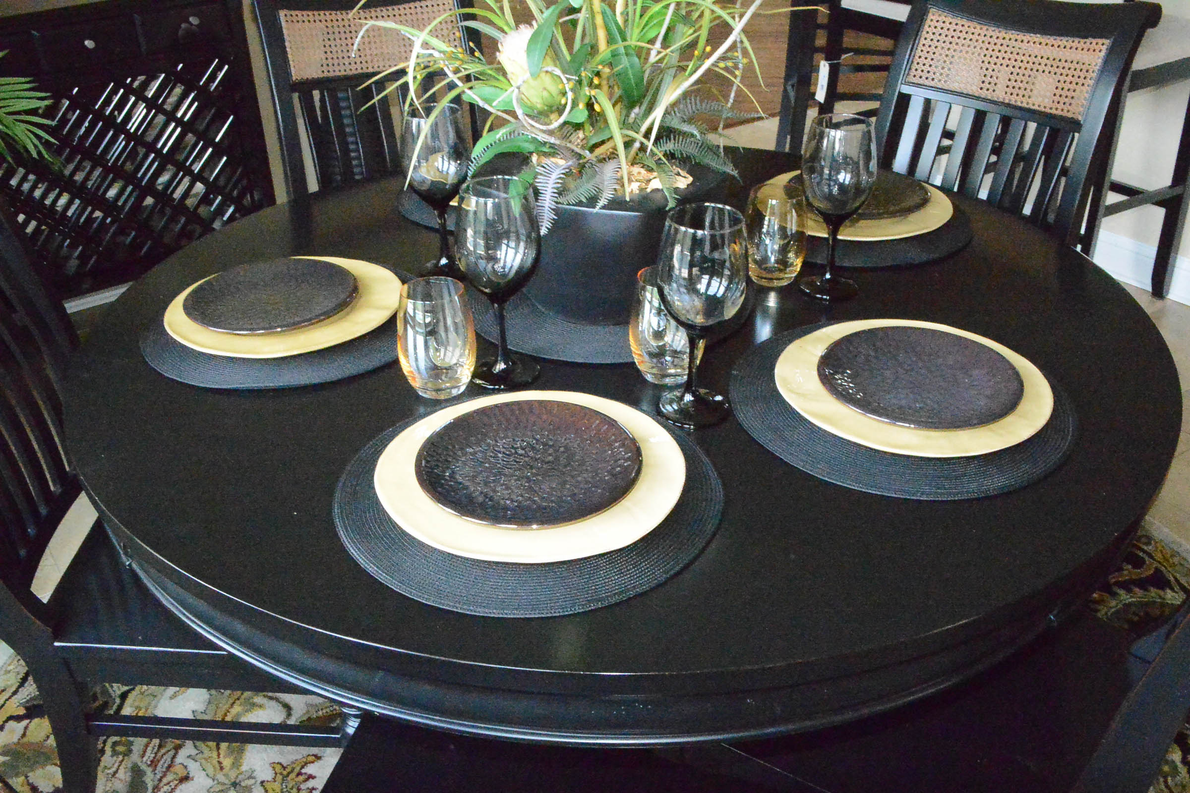 Set of Dinnerware for Four Including  Z Gallerie