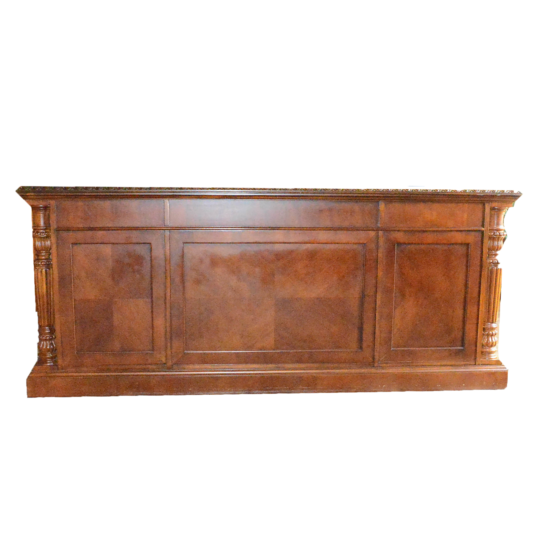 Ornately Carved Executive Desk by Hekman