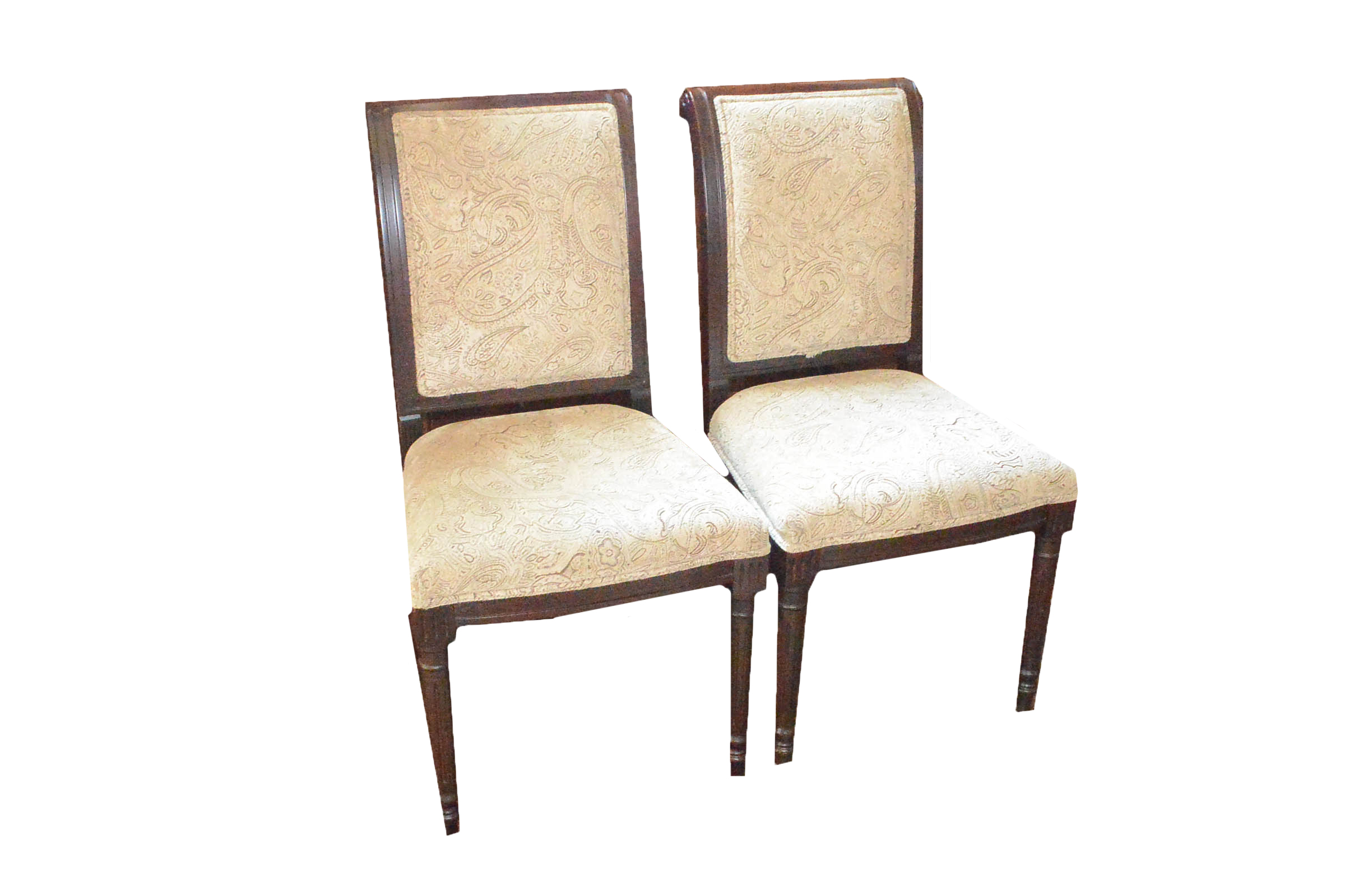 Two Upholstered Accent Side Chairs