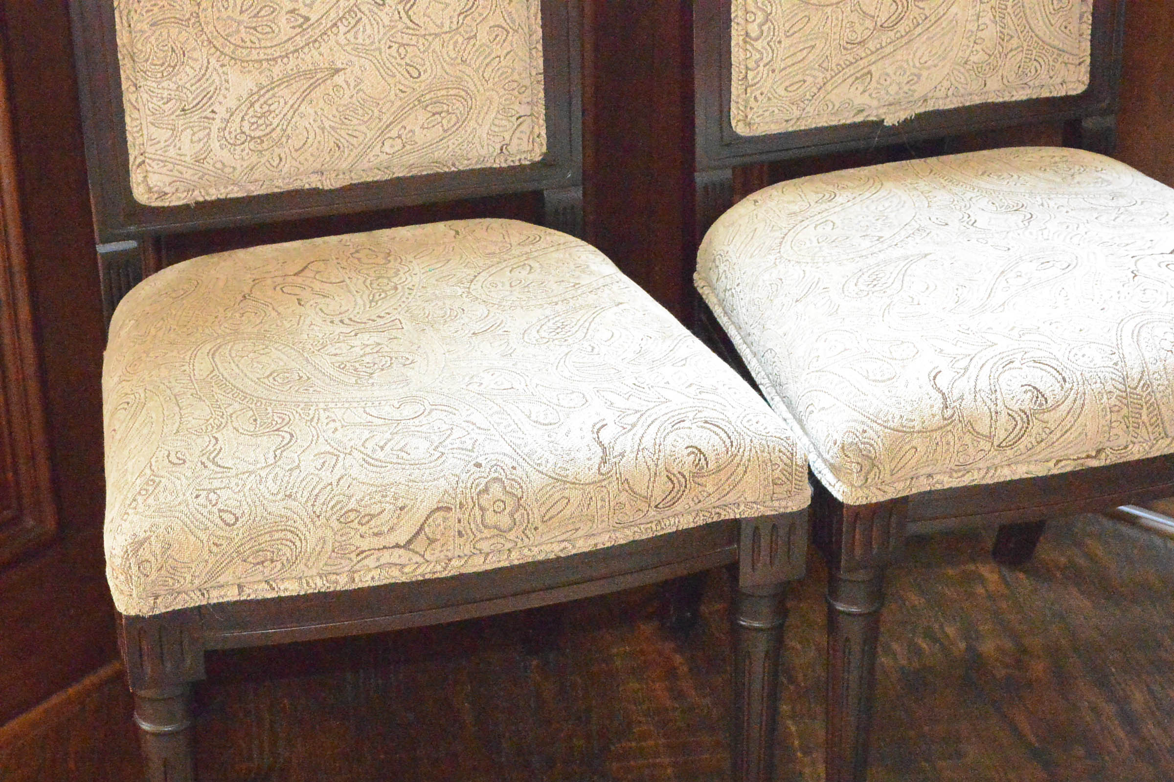 Two Upholstered Accent Side Chairs