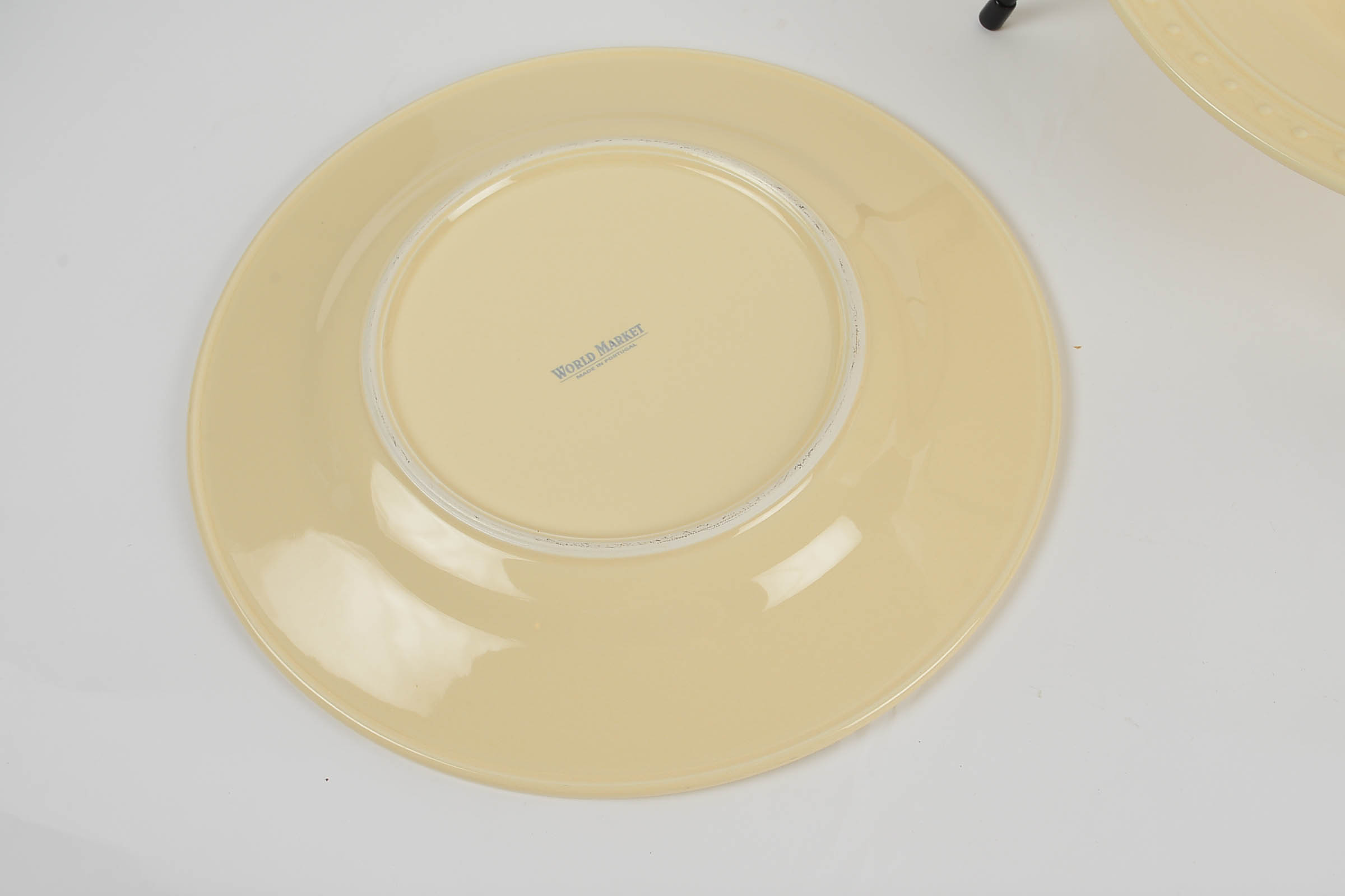 Set of World Market Plates and Tiered Stand