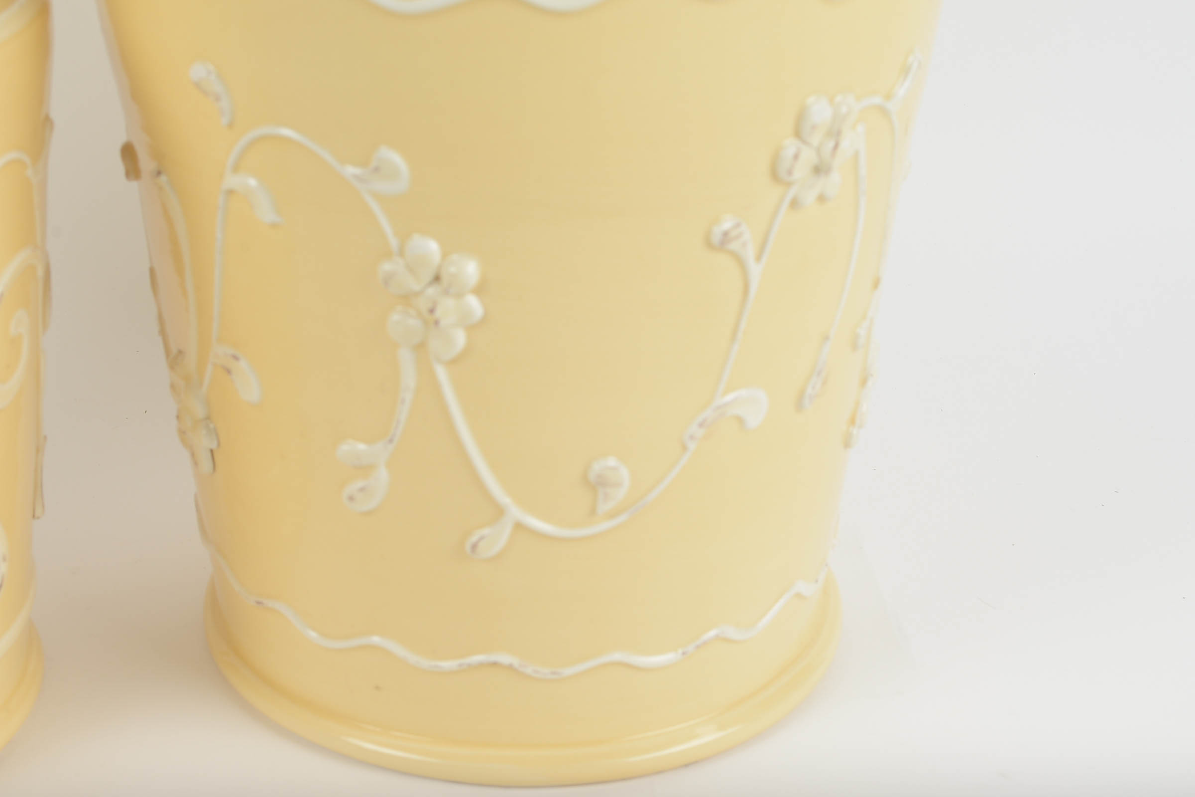 Pair of Global Views Glazed Ceramic Jars