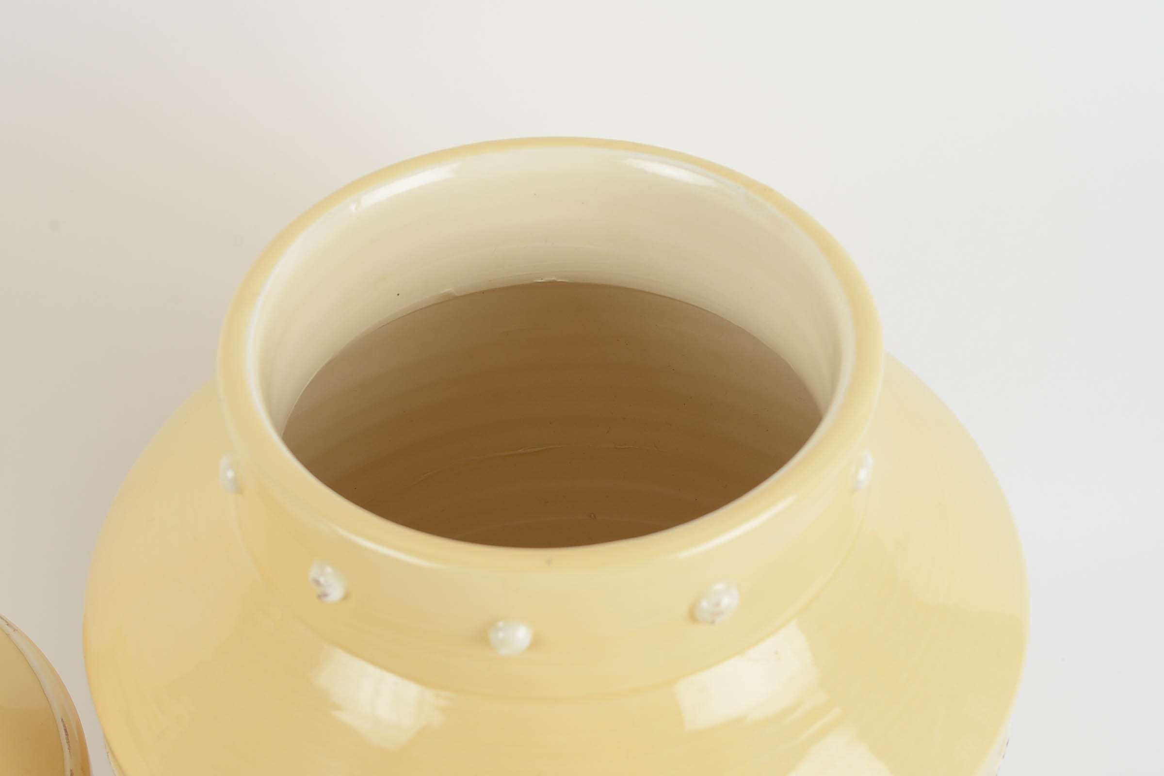 Pair of Global Views Glazed Ceramic Jars